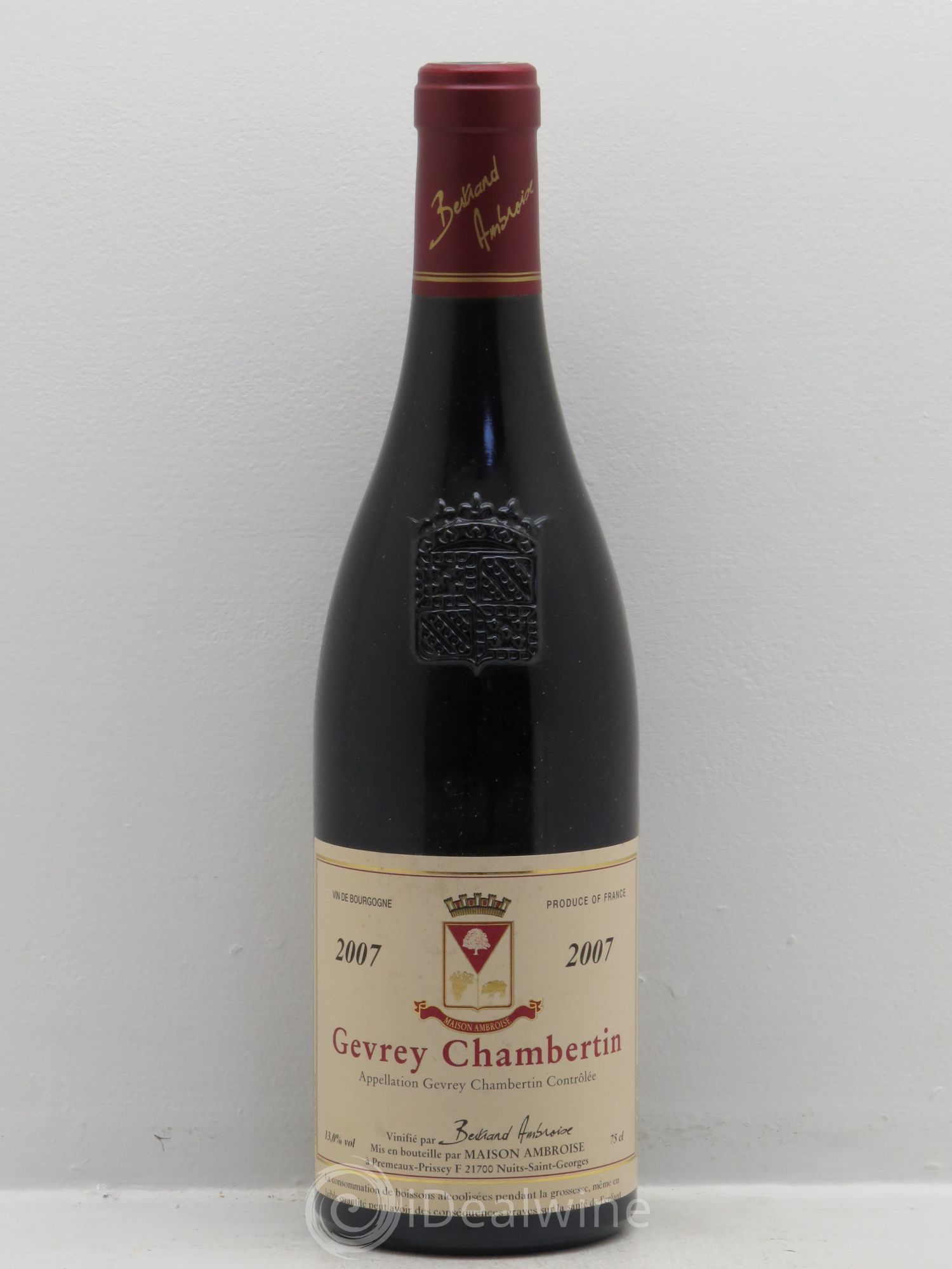 Gevrey-Chambertin B.Ambroise 2007 - Posten von 1 Flasche - 0