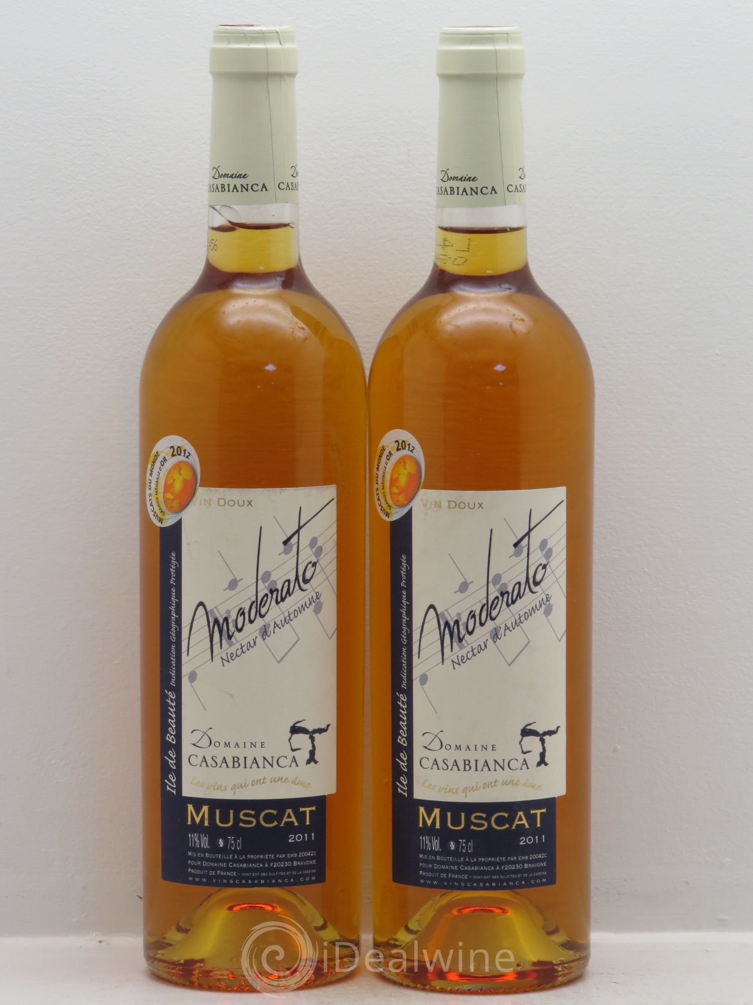 Muscat Corse - Nectar d'Automne - Domaine Casabianca 2011 - Posten von 2 Flaschen - 0