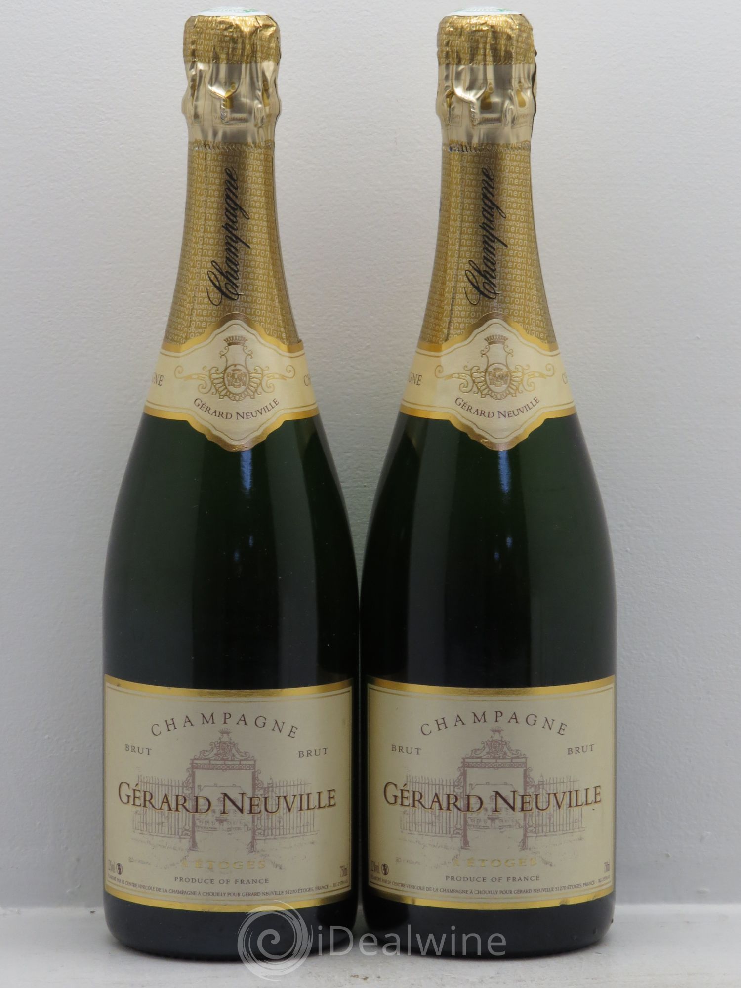 Champagne Gérard Neuville - élaboré par Nicolas Feuillate - Chouilly - Posten von 2 Flaschen - 0