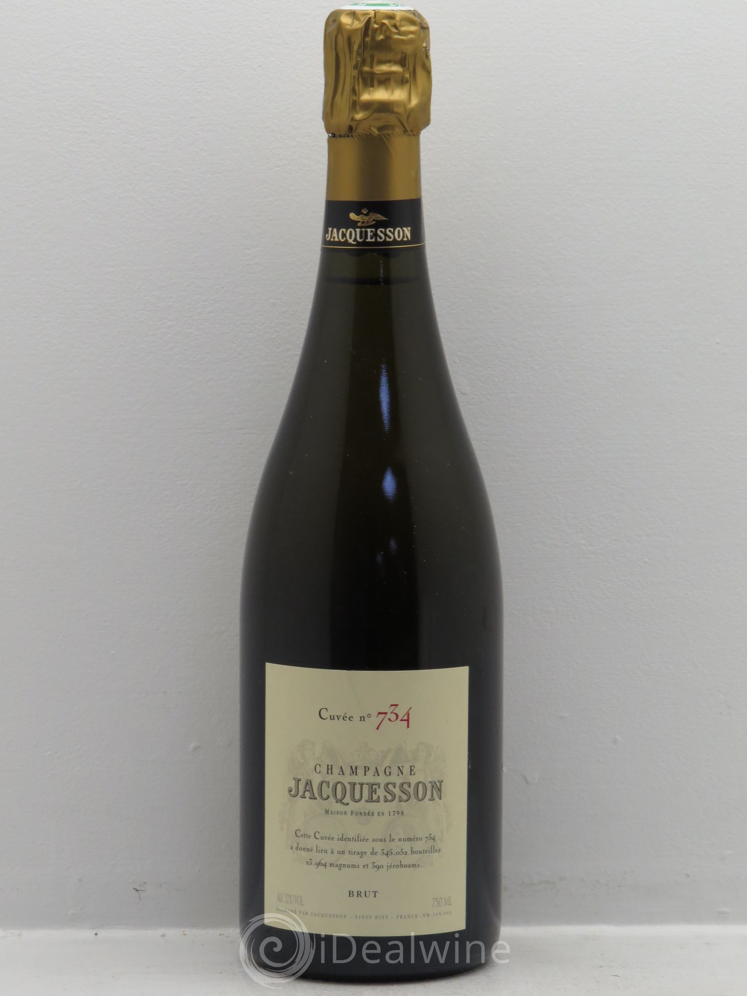 Cuvée 734 Jacquesson Dizy - Lot de 1 bouteille - 0