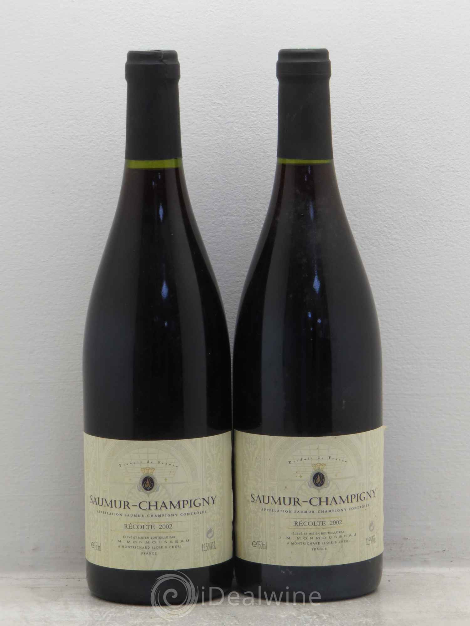Saumur-Champigny Monmousseau 2002 - Lot de 2 bouteilles - 0