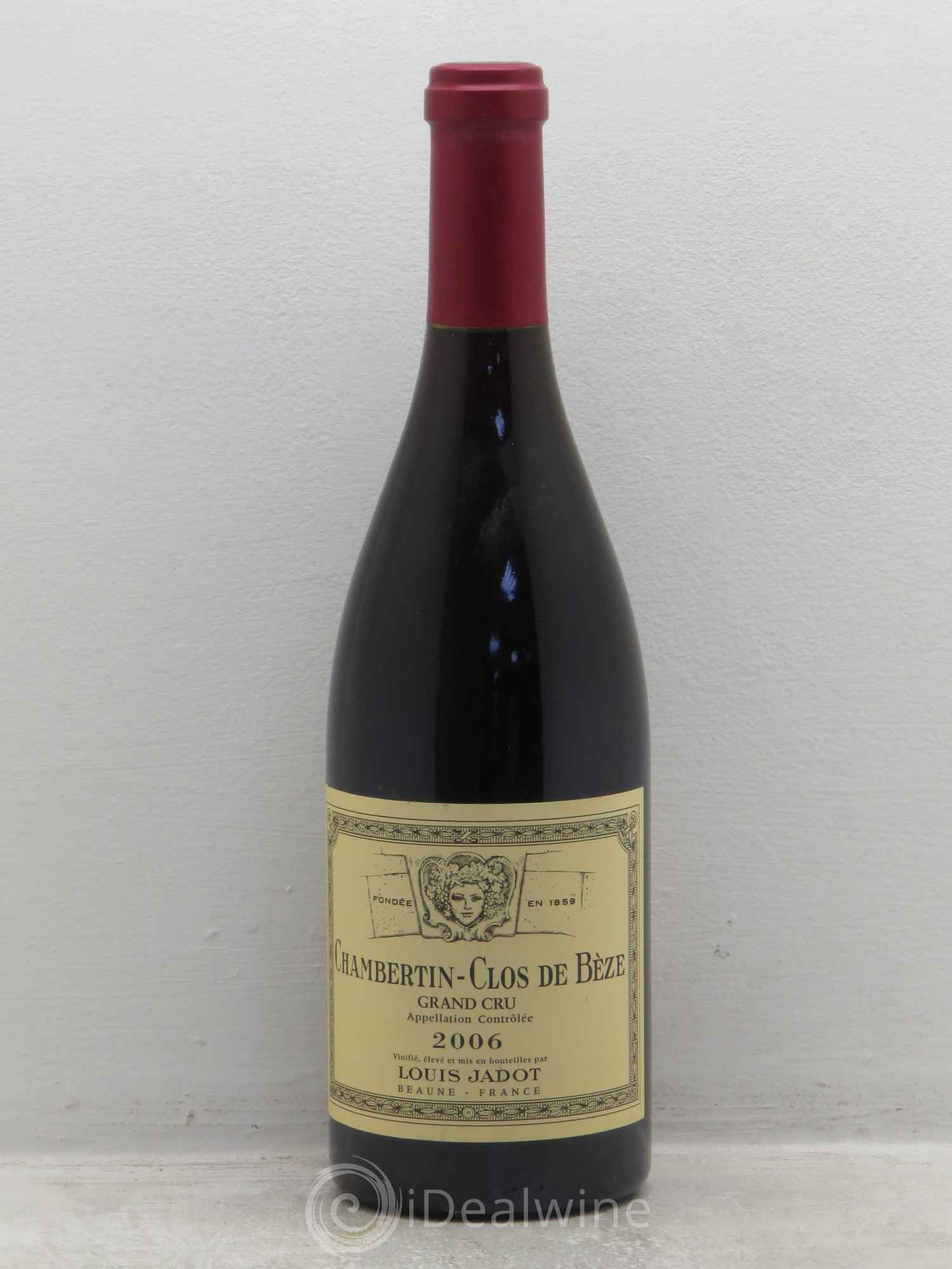 Chambertin Clos de Bèze Grand Cru Domaine Louis Jadot 2006 - Lot de 1 bouteille - 0