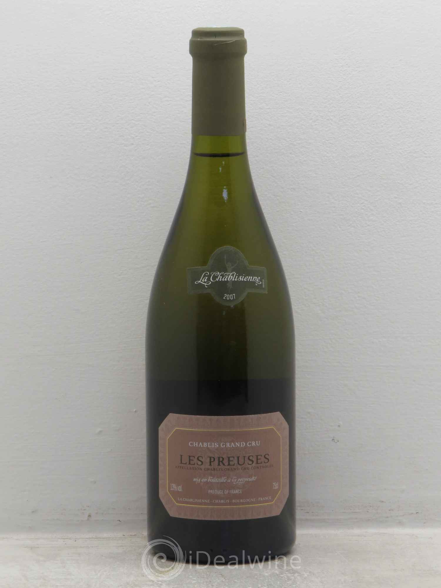 Chablis Grand Cru La chablisienne 2007 - Posten von 1 Flasche - 0