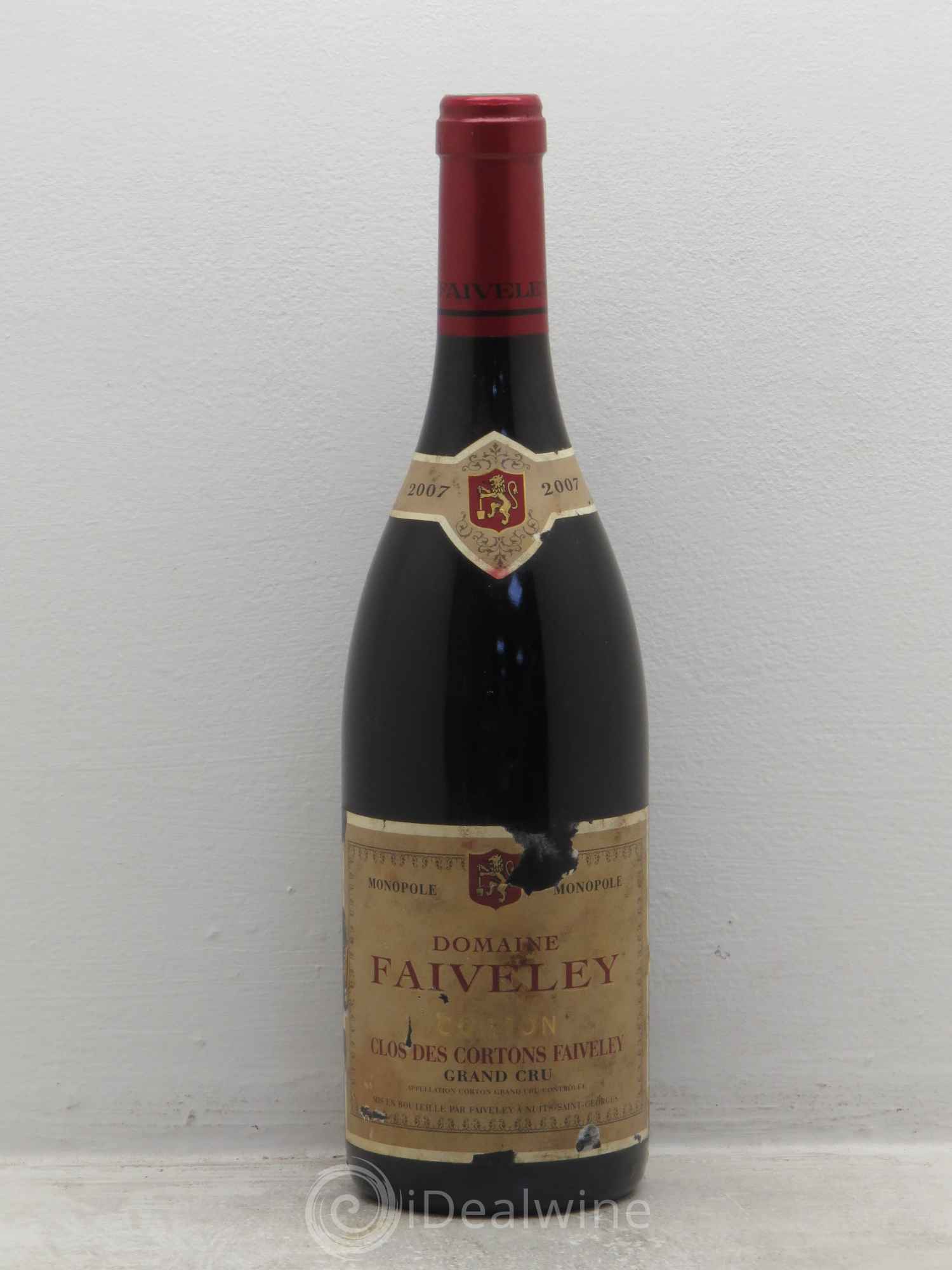 Corton Grand Cru Clos des Cortons Faiveley (sans prix de réserve) 2007 - Lot de 1 bouteille - 0