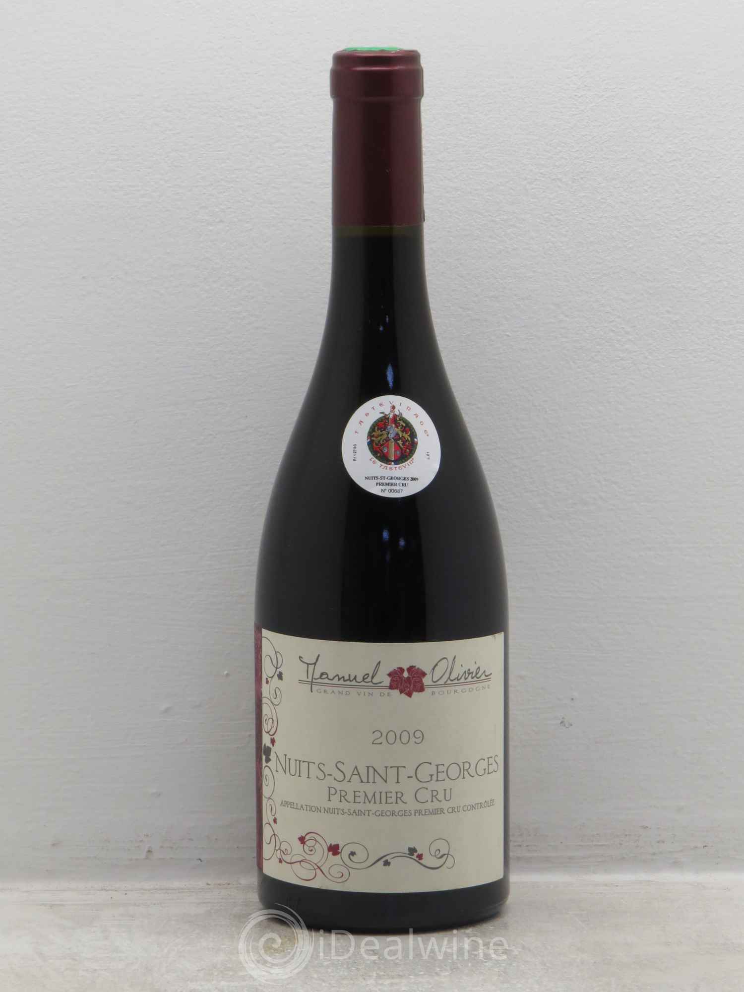 Nuits-Saint-Georges 1er Cru manuel olivier 2009 - Lot de 1 bouteille - 0