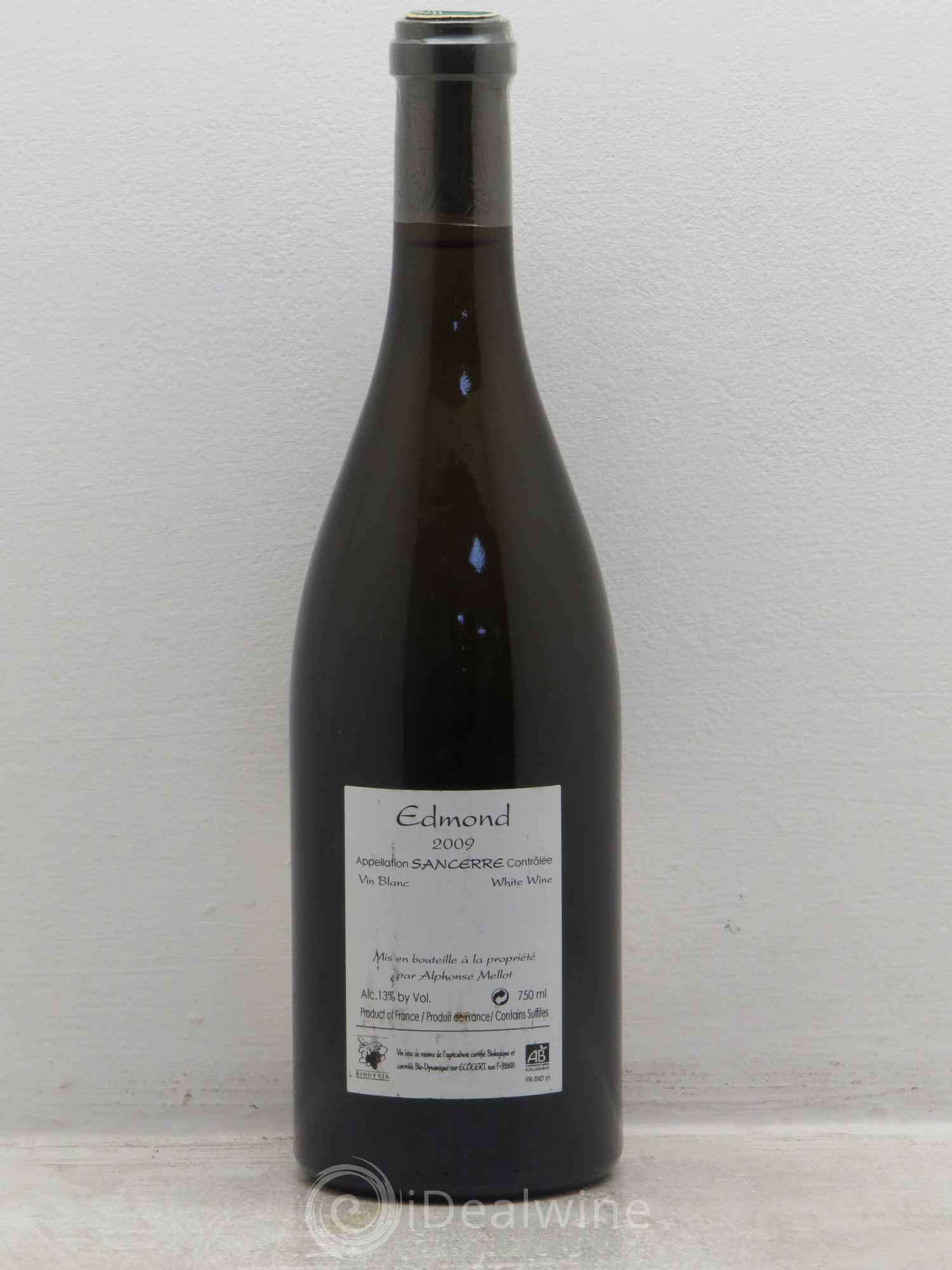 Sancerre Cuvée Edmond Alphonse Mellot 2009 - Lot de 1 bouteille - 1