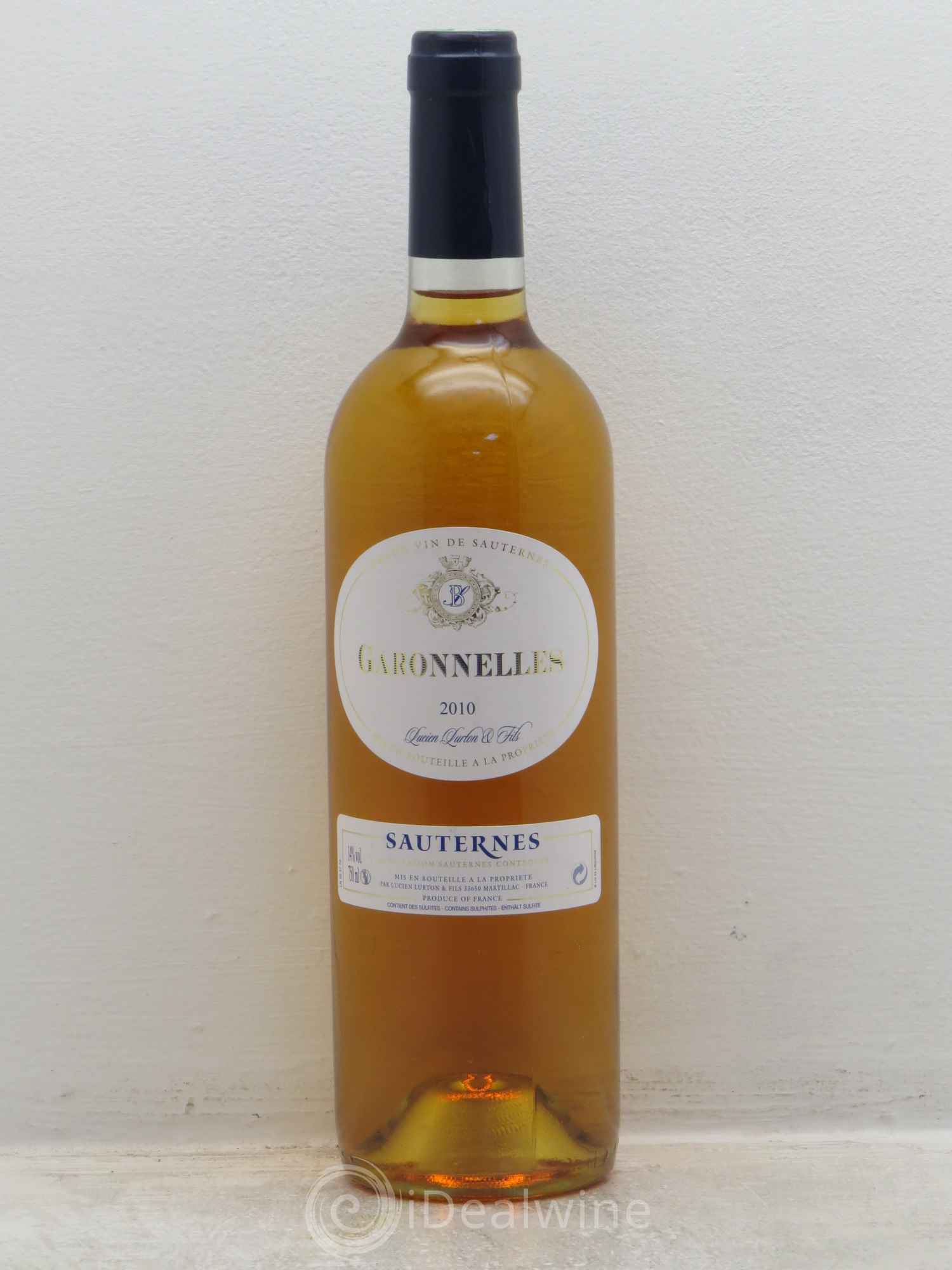 Sauternes garonnelles 2010 - Posten von 1 Flasche - 0