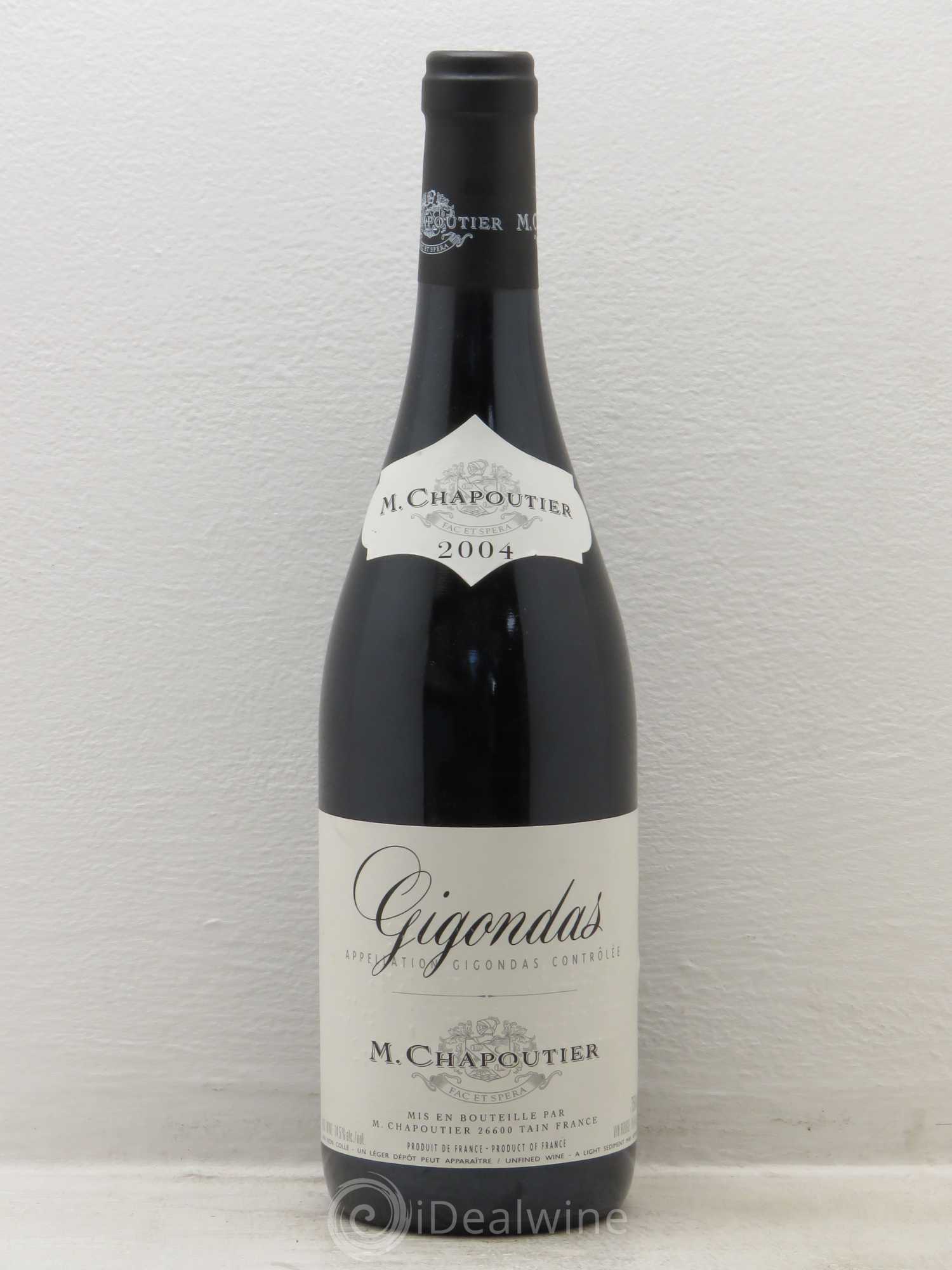 Gigondas Chapoutier 2004 - Lot de 1 bouteille - 0