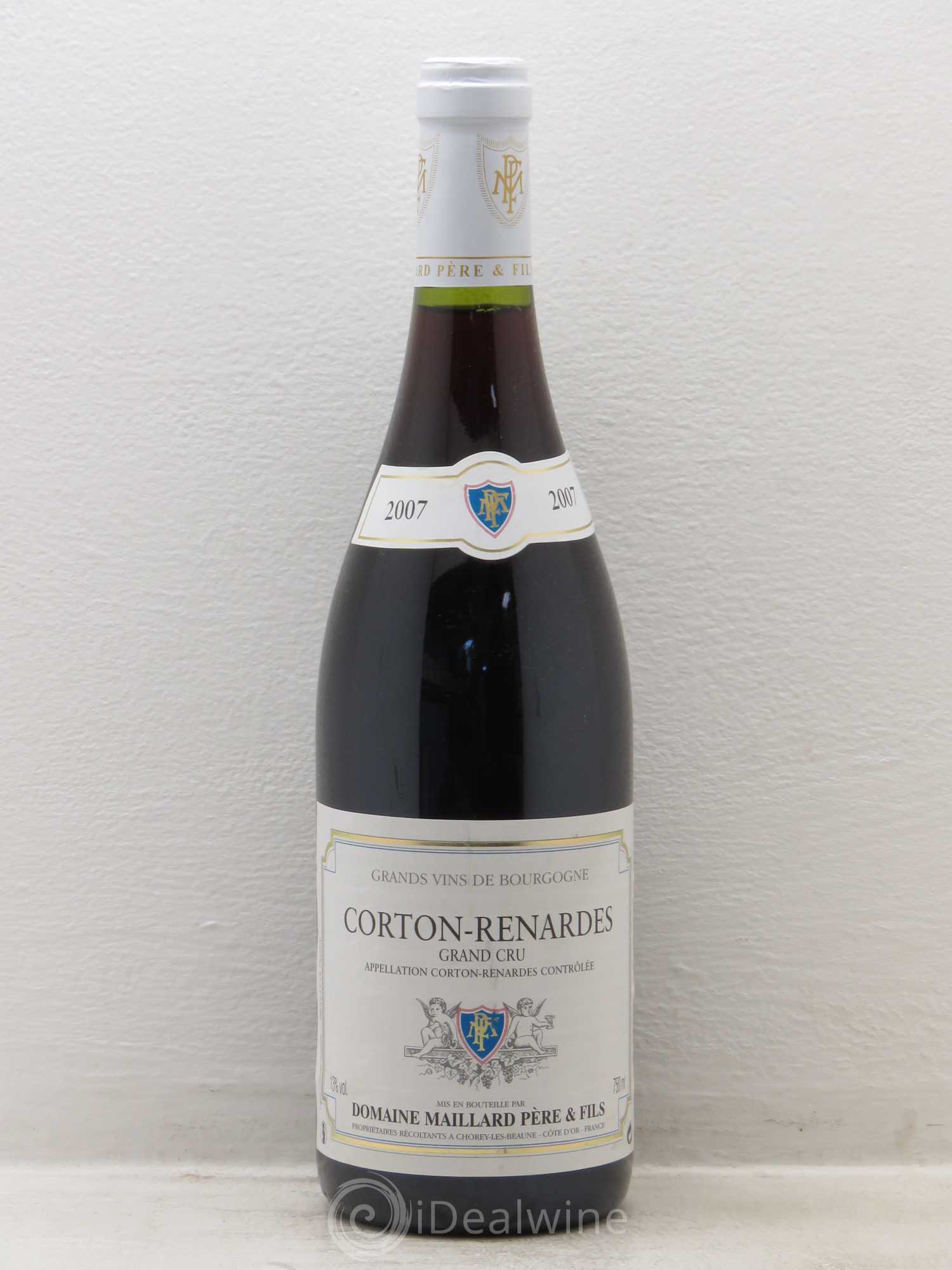 Corton Grand Cru Renardes Domaine Maillard (sans prix de réserve) 2007 - Posten von 1 Flasche - 0