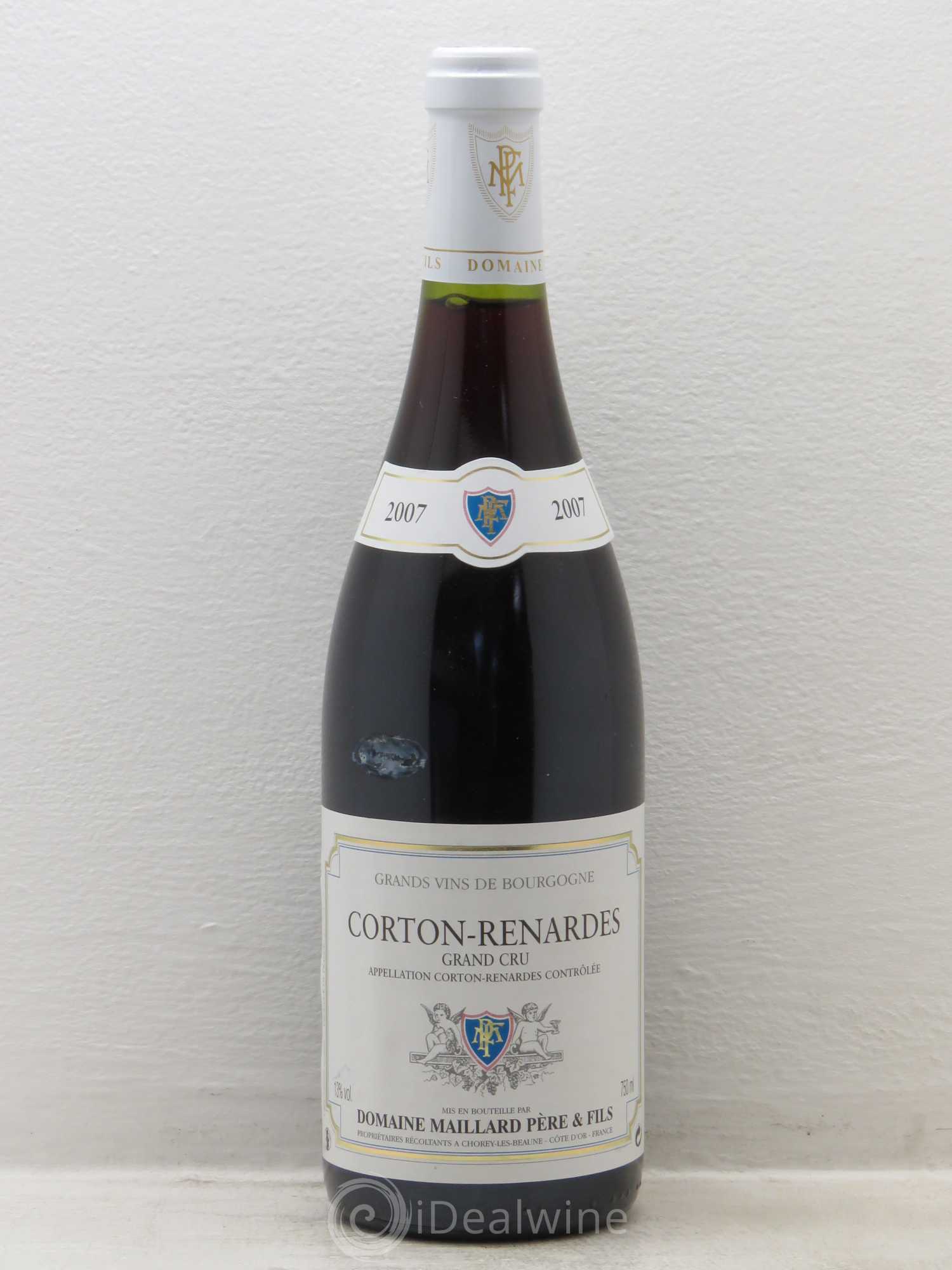 Corton Grand Cru Renardes Domaine Maillard (sans prix de réserve) 2007 - Posten von 1 Flasche - 0