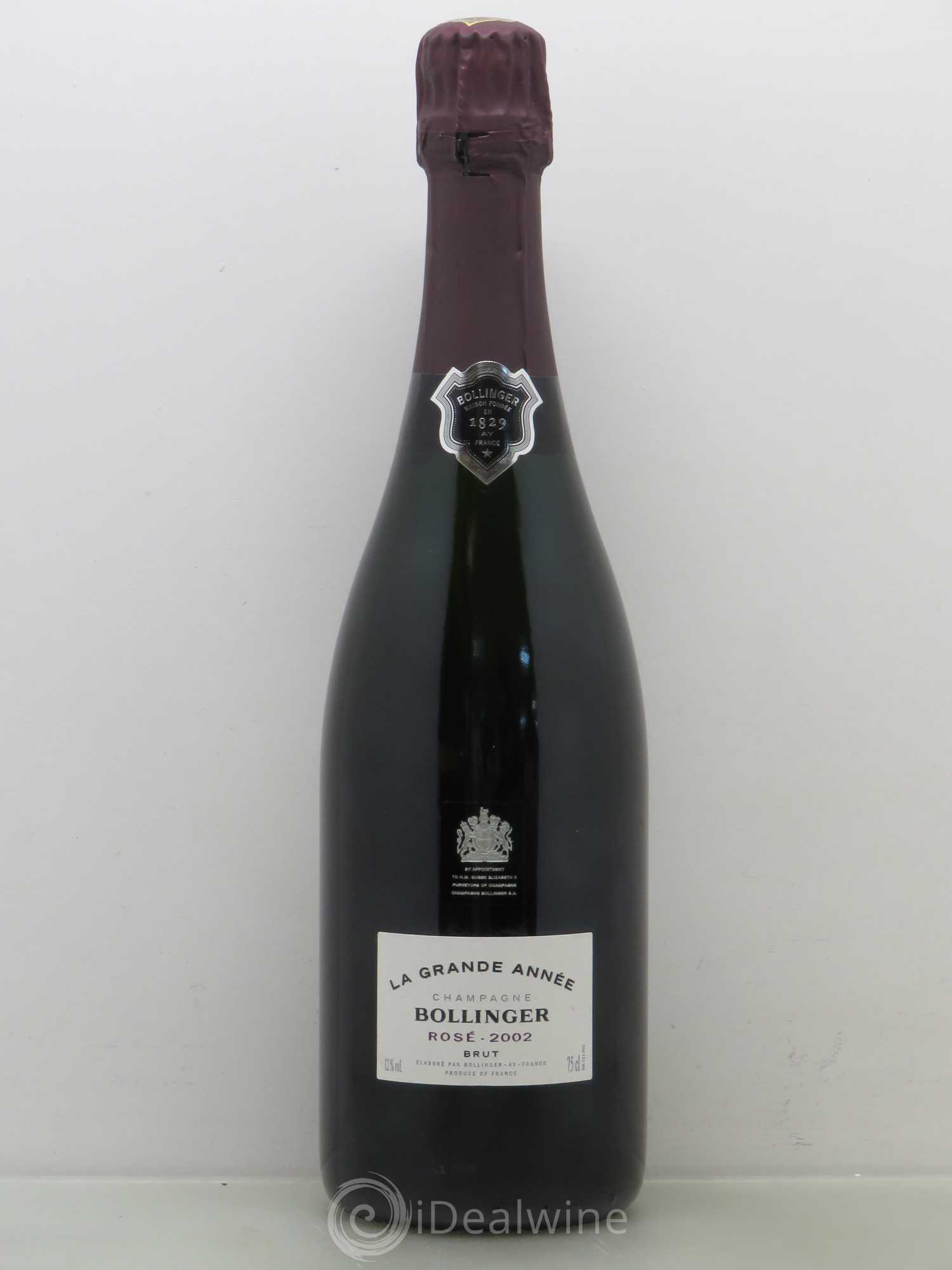 Grande Année Brut Bollinger 2002 - Lot de 1 bouteille - 0