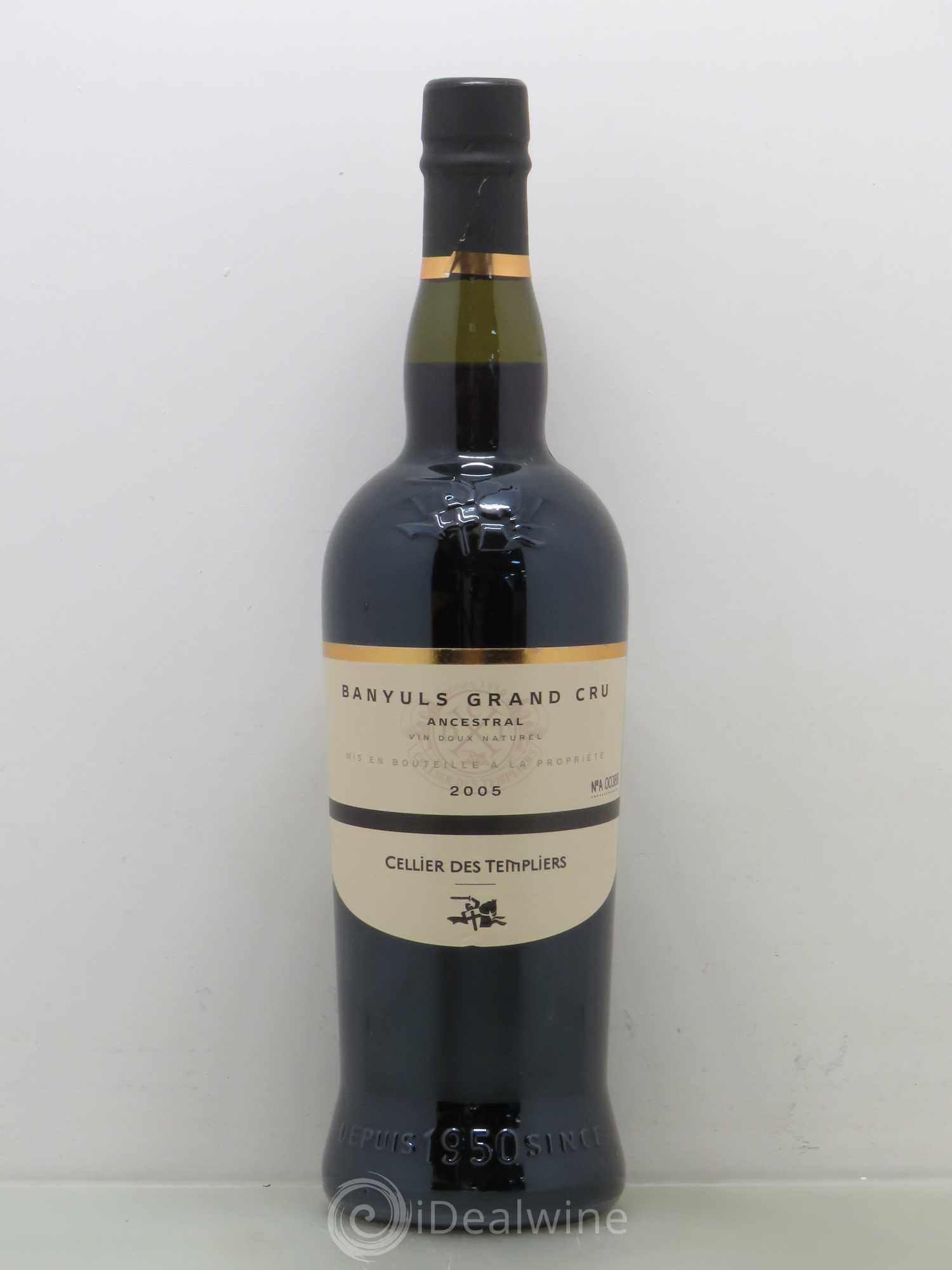 Banyuls Ancestral Cellier des Templiers (sans prix de réserve) 2005 - Posten von 1 Flasche - 0