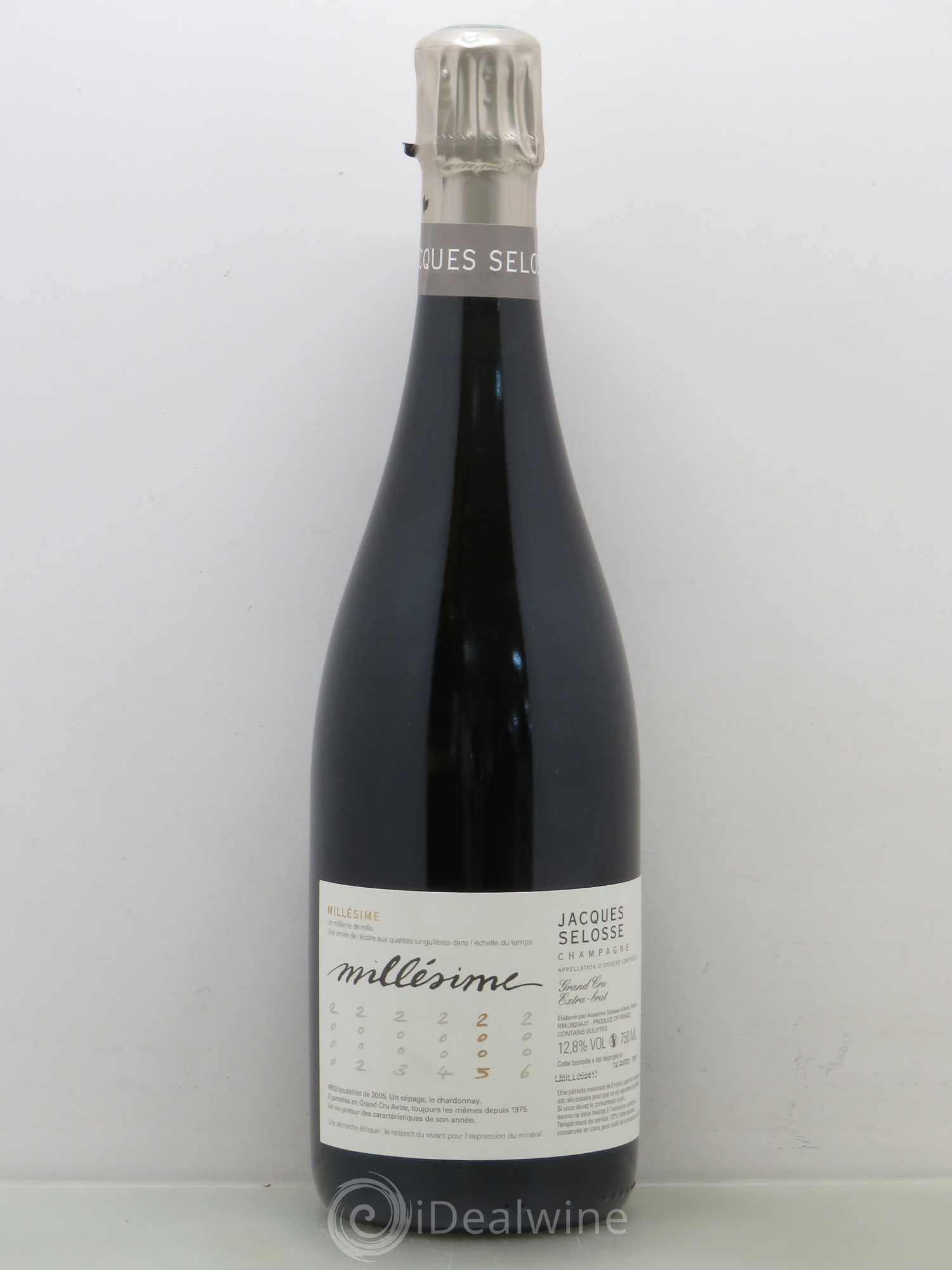 Champagne Jacques Selosse 2005 - Lot de 1 bouteille - 0