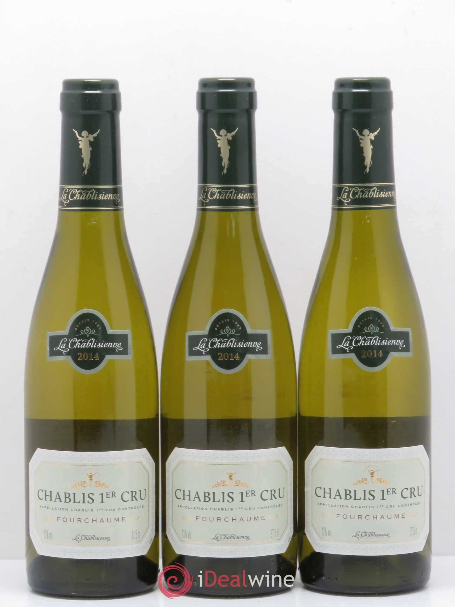Chablis 1er Cru Fourchaume La Chablisienne 2014 - Posten von 3 Demi-Flaschen - 0
