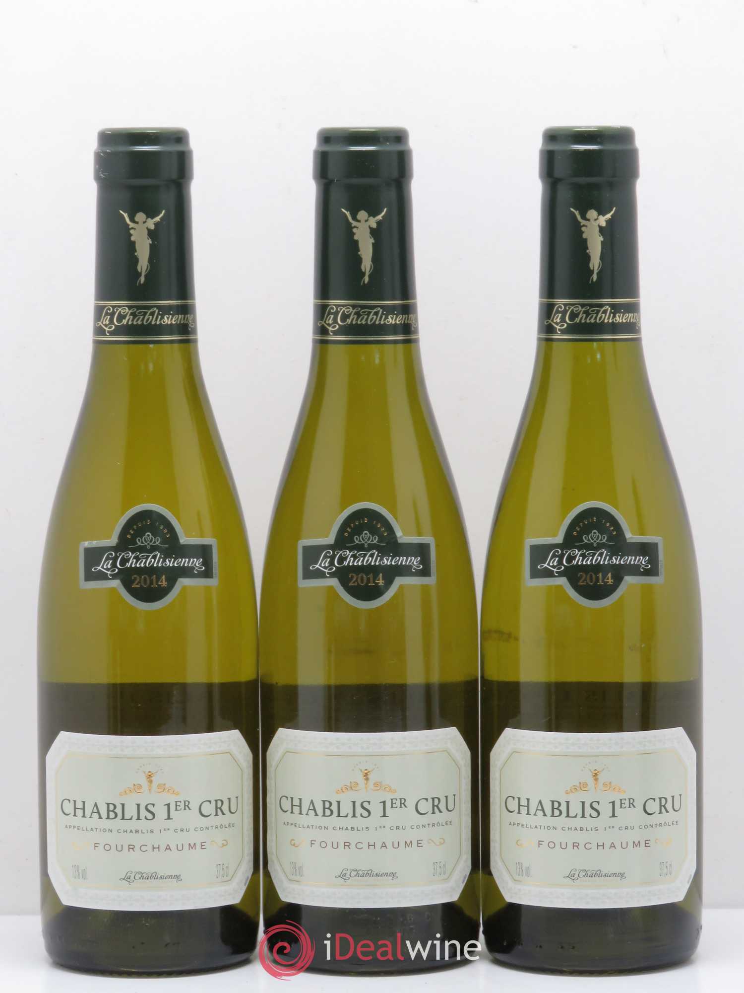 Chablis 1er Cru Fourchaume La Chablisienne 2014 - Posten von 3 Demi-Flaschen - 0