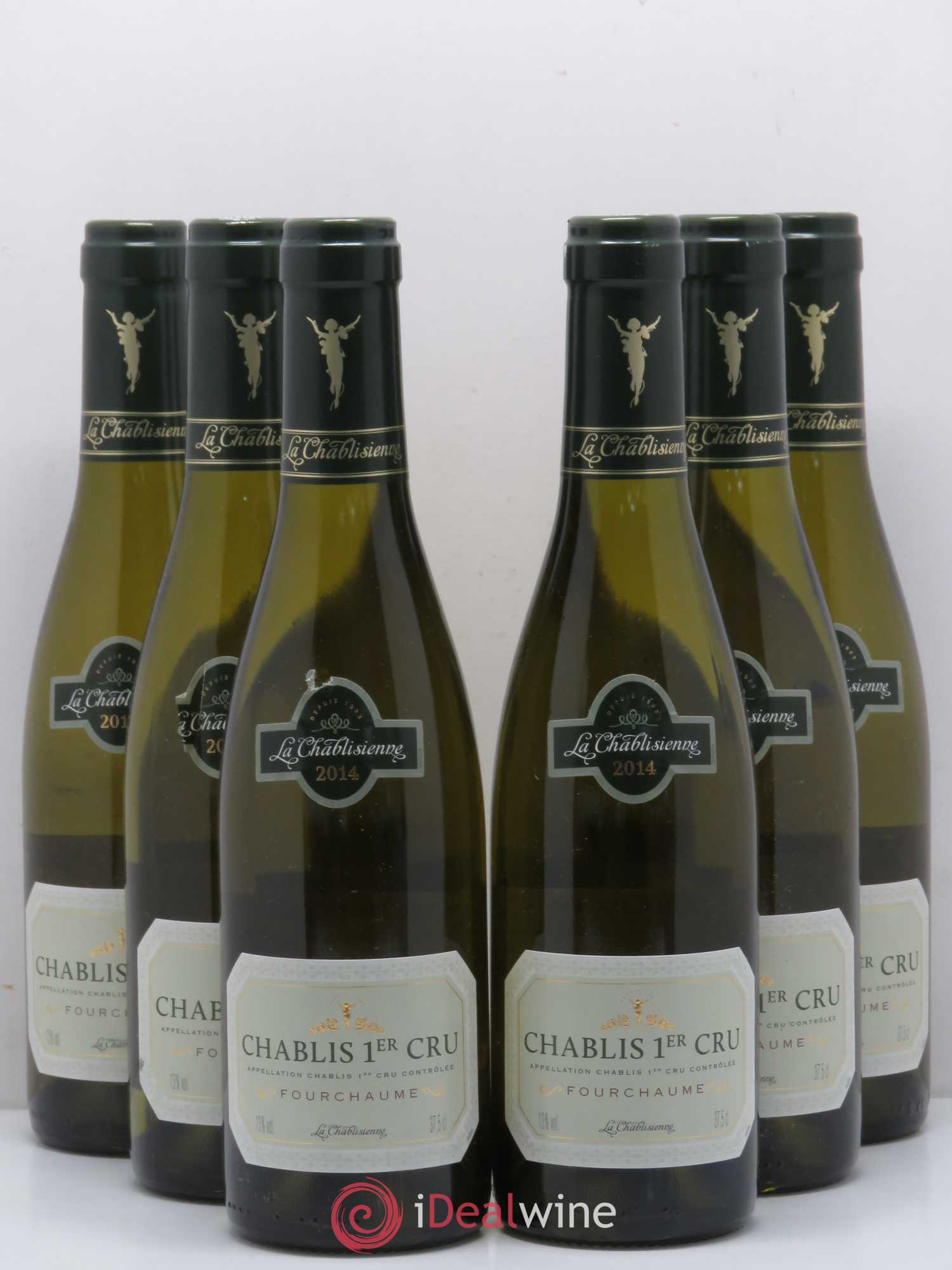 Chablis 1er Cru Fourchaume La Chablisienne 2014 - Posten von 6 Demi-Flaschen - 0