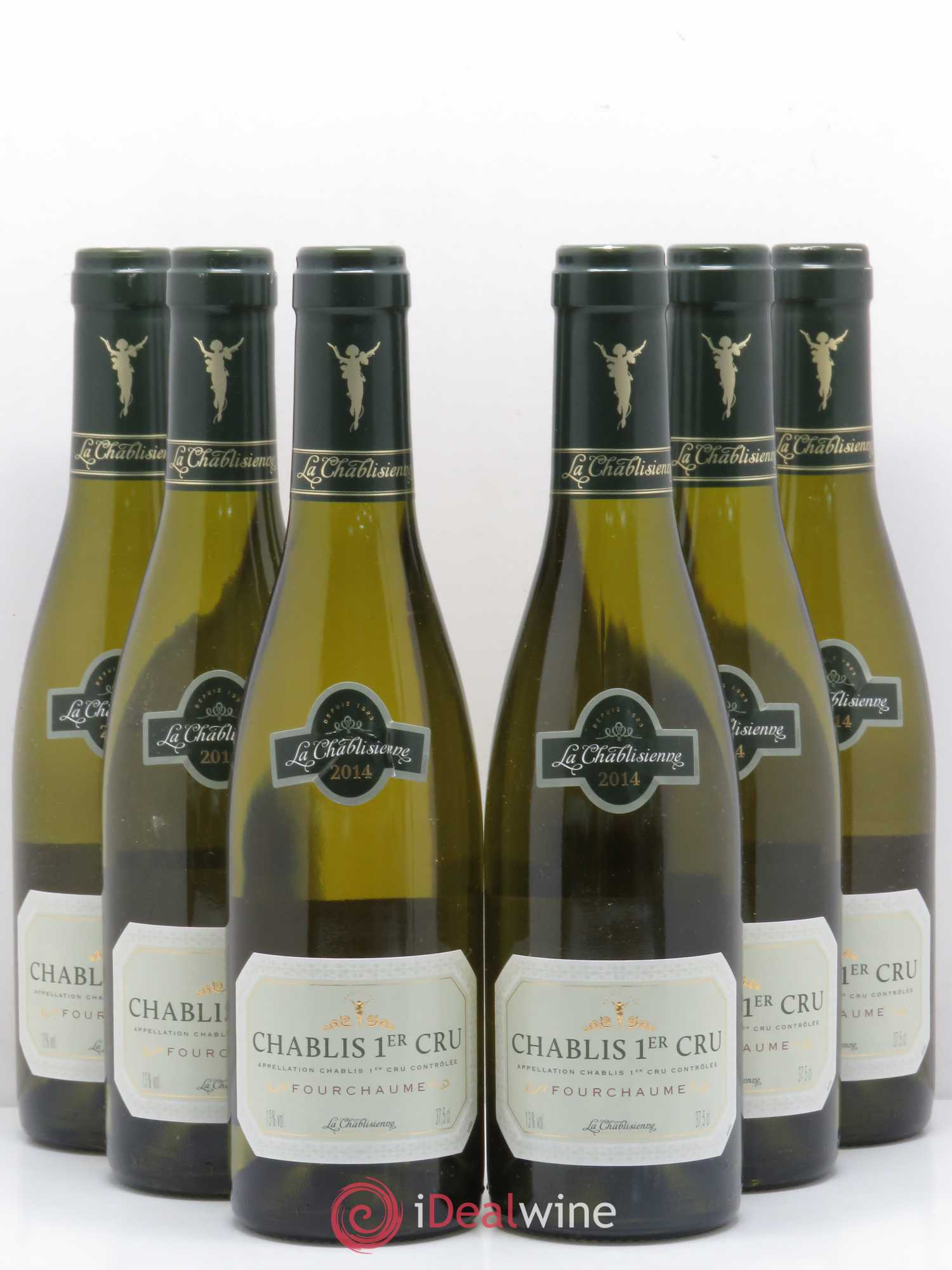 Chablis 1er Cru Fourchaume La Chablisienne 2014 - Posten von 6 Demi-Flaschen - 0