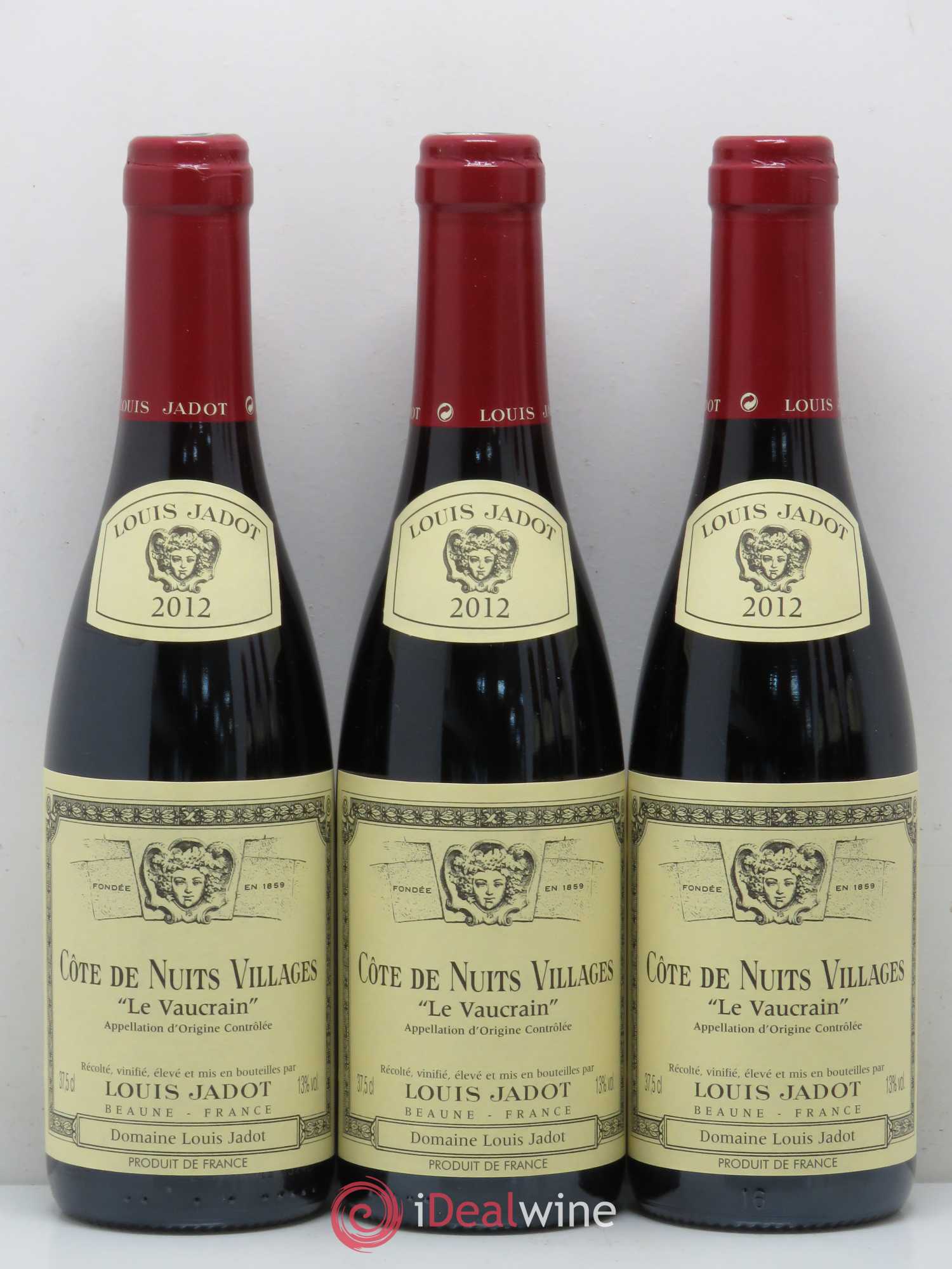 Côte de Nuits-Villages Le Vaucrain Louis Jadot 2012 - Lot of 12 half-bottles - 1