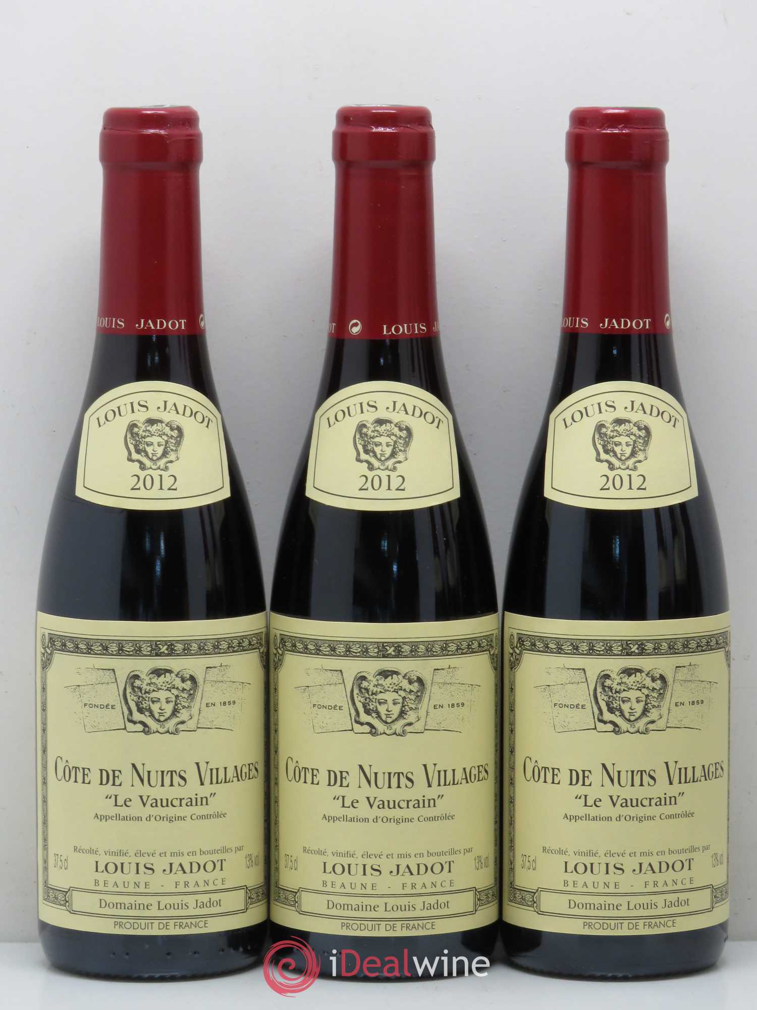 Côte de Nuits-Villages Le Vaucrain Louis Jadot 2012 - Lot of 12 half-bottles - 3
