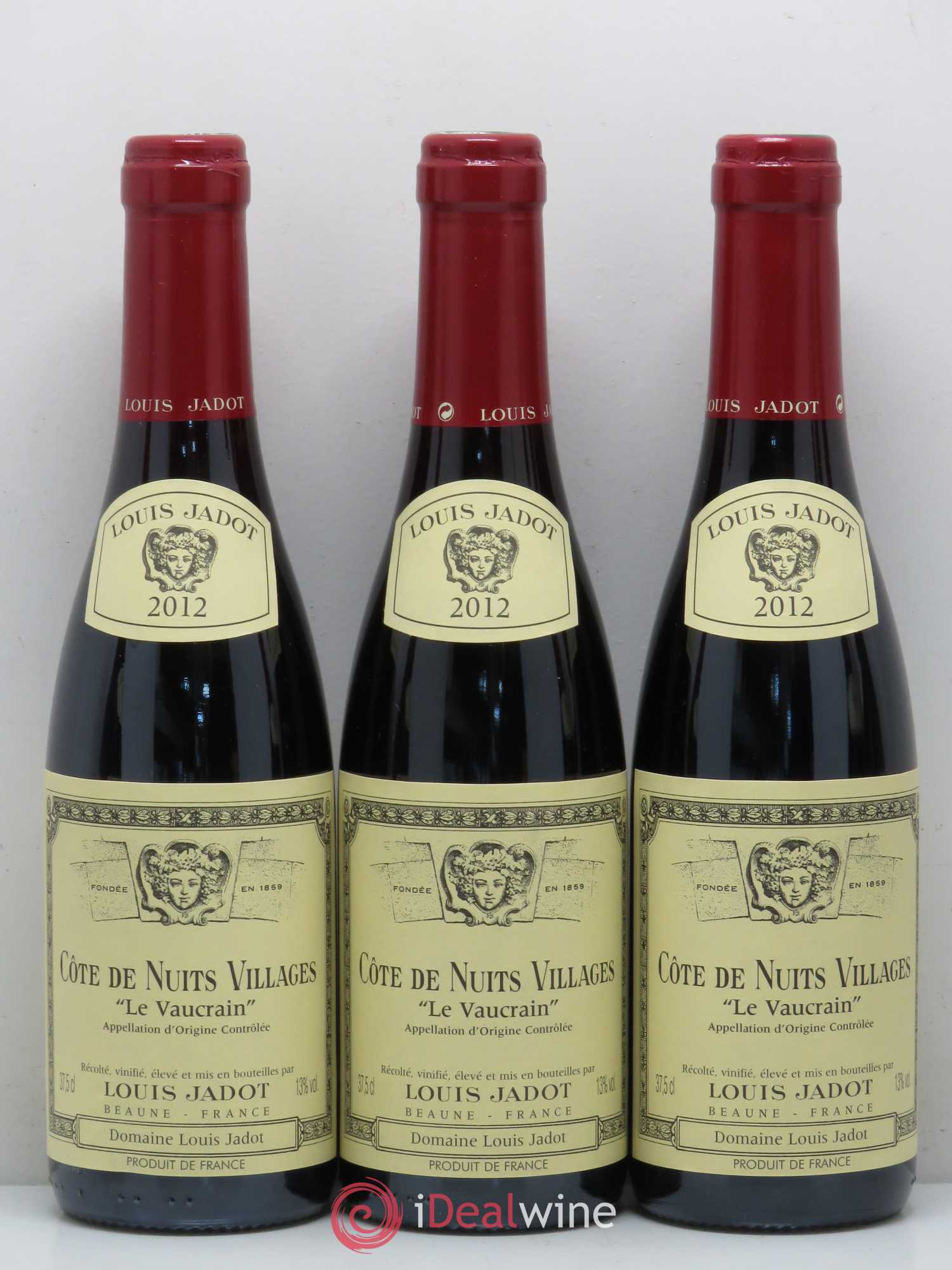Côte de Nuits-Villages Le Vaucrain Louis Jadot 2012 - Lot of 12 half-bottles - 4