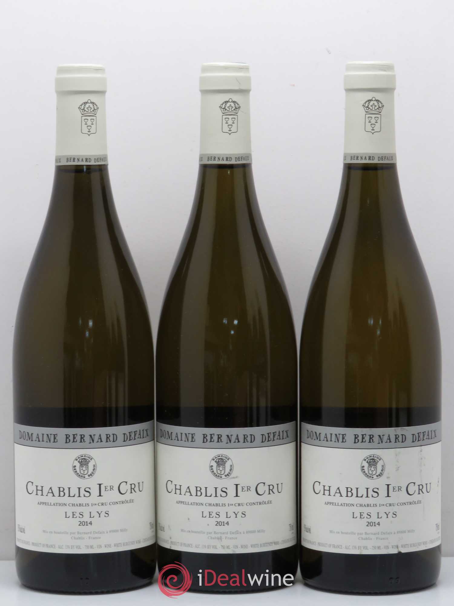 Chablis 1er Cru Les Lys B. Defaix 2014 - Posten von 6 Flaschen - 1