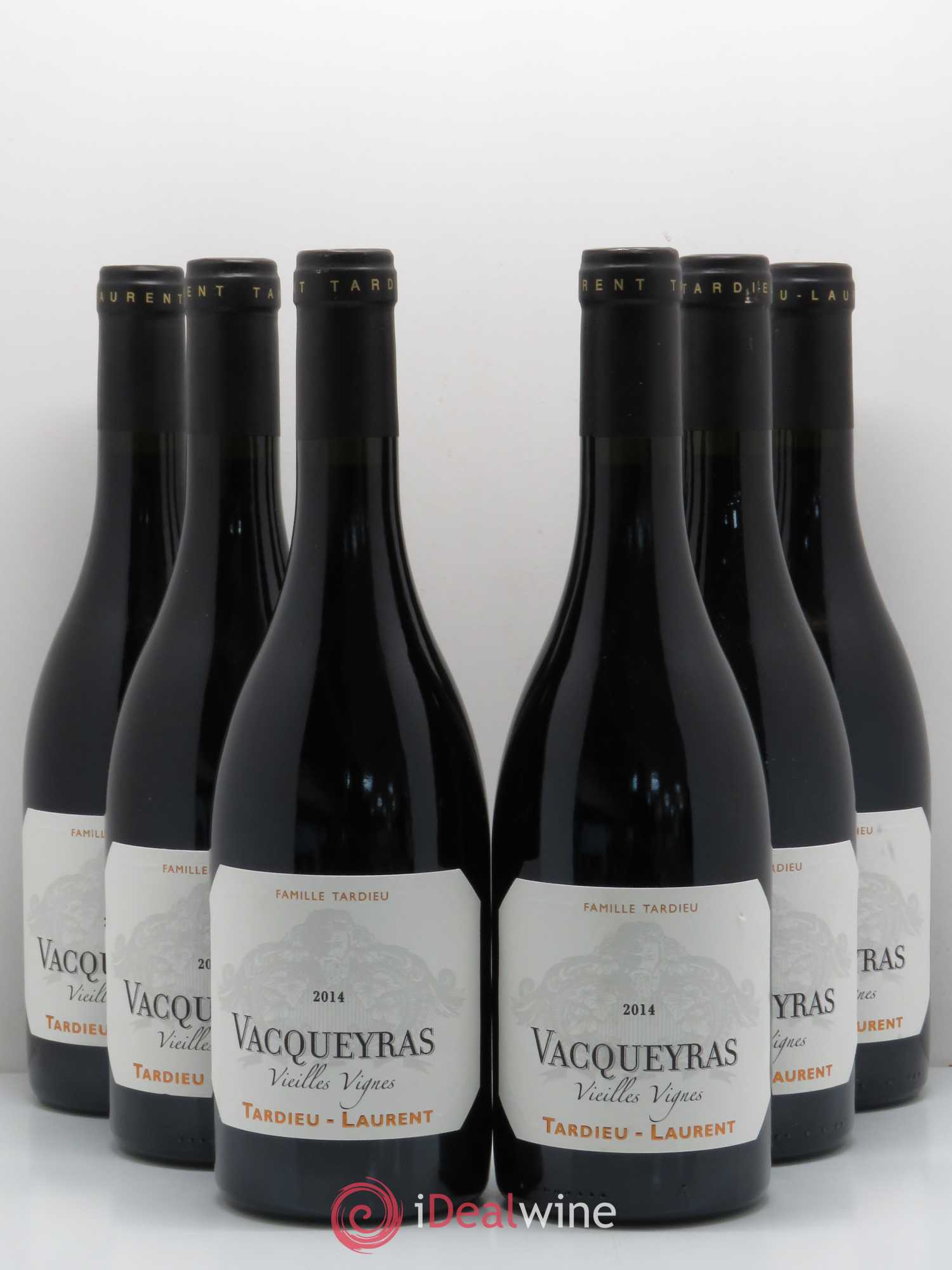 Vacqueyras Vieilles vignes Laurent Tardieu 2014 - Posten von 6 Flaschen - 0