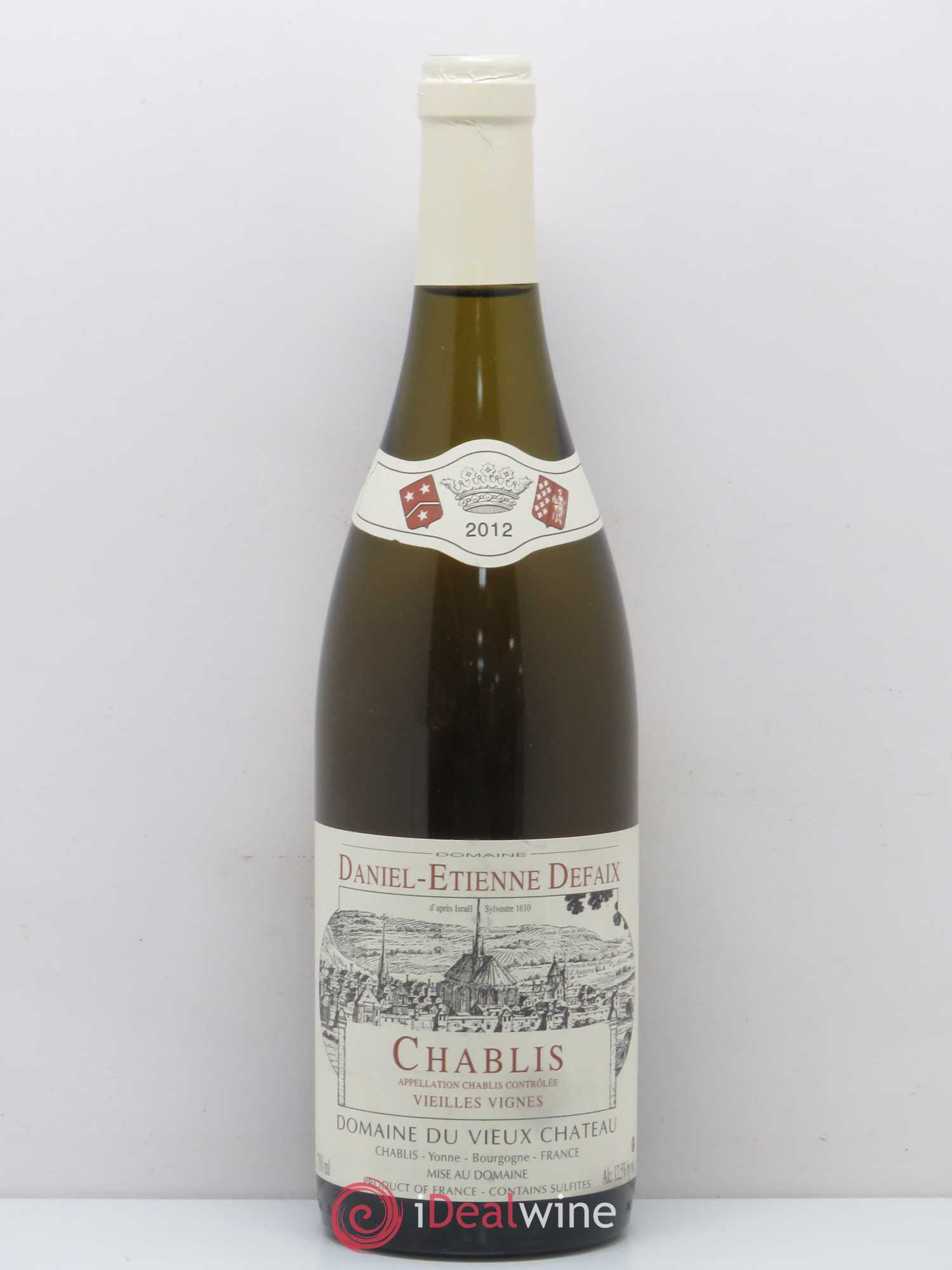 Chablis Daniel Etienne Defaix Domaine du Vieux Château (sans prix de réserve) 2012 - Posten von 1 Flasche - 0