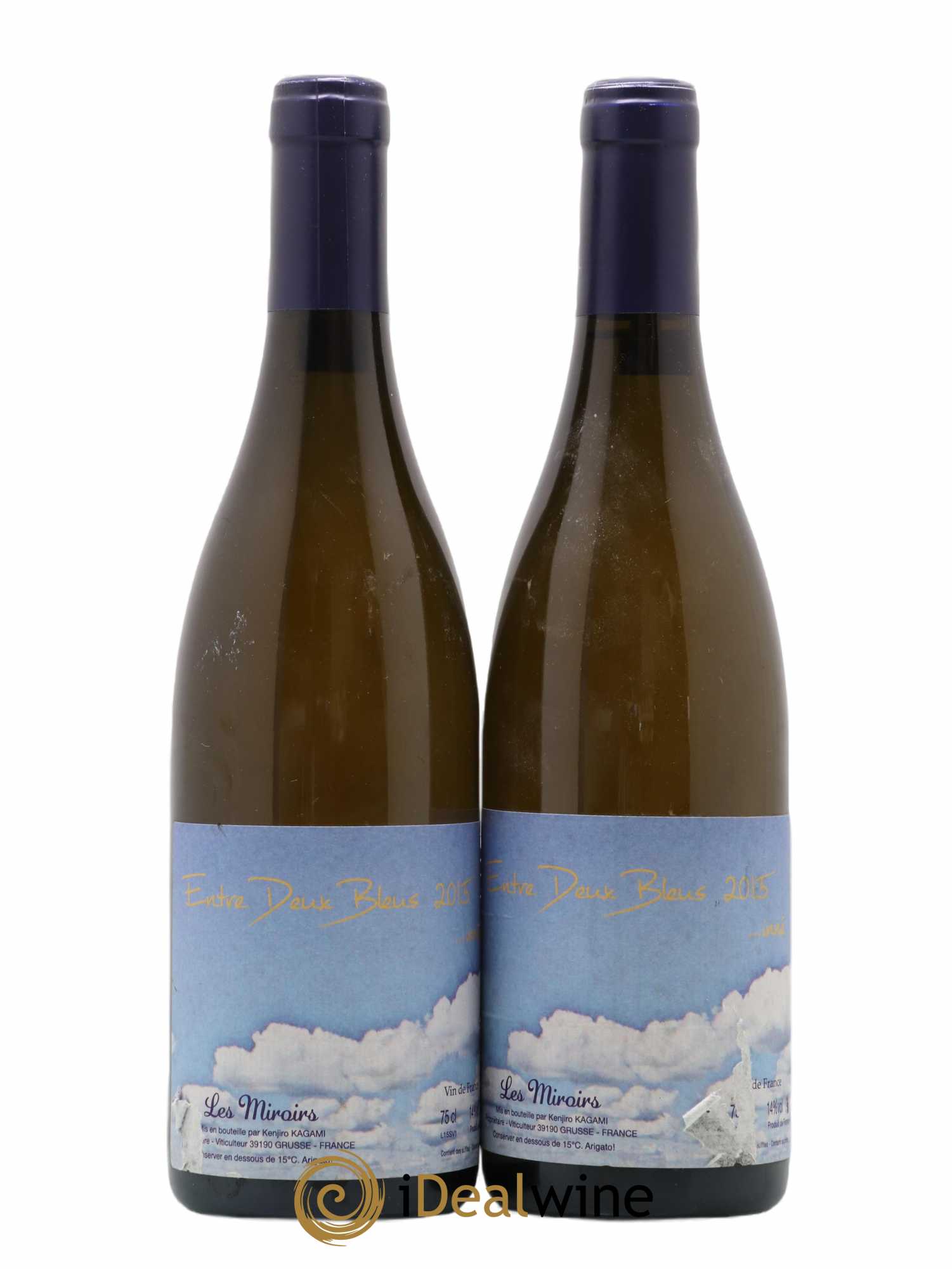 Vin de France Entre Deux Bleus Les saugettes Kenjiro Kagami - Domaine des Miroirs 2015 - Lot de 2 bouteilles - 0