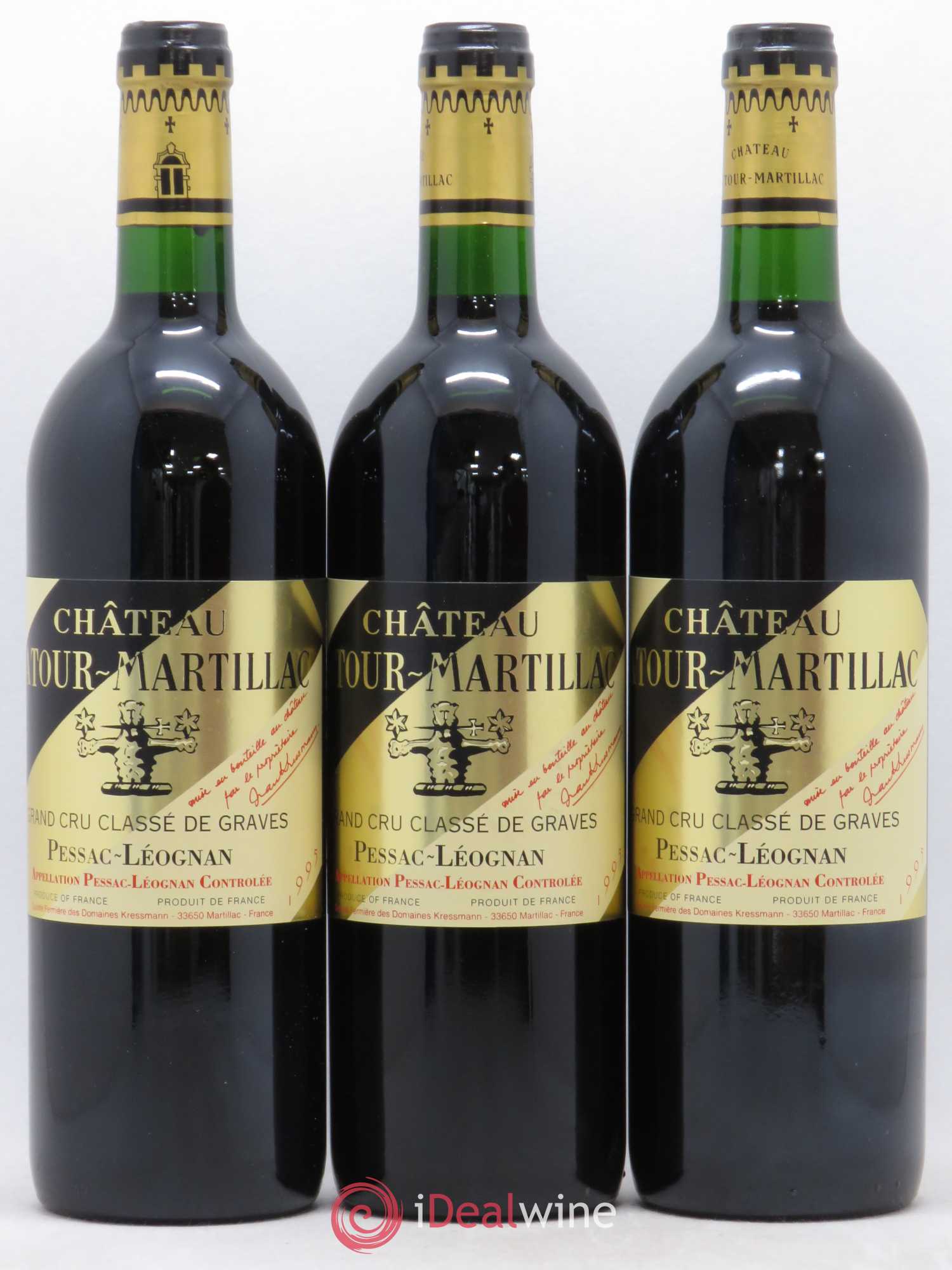 Château Latour-Martillac Cru Classé de Graves 1995 - Lot de 12 bouteilles - 4