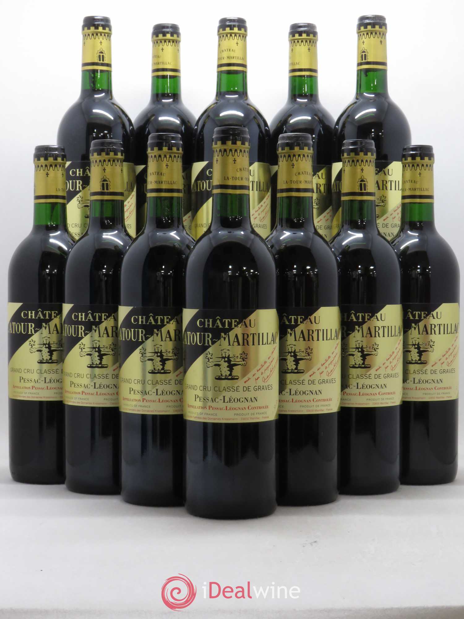 Château Latour-Martillac Cru Classé de Graves 1995 - Lot de 12 bouteilles - 0