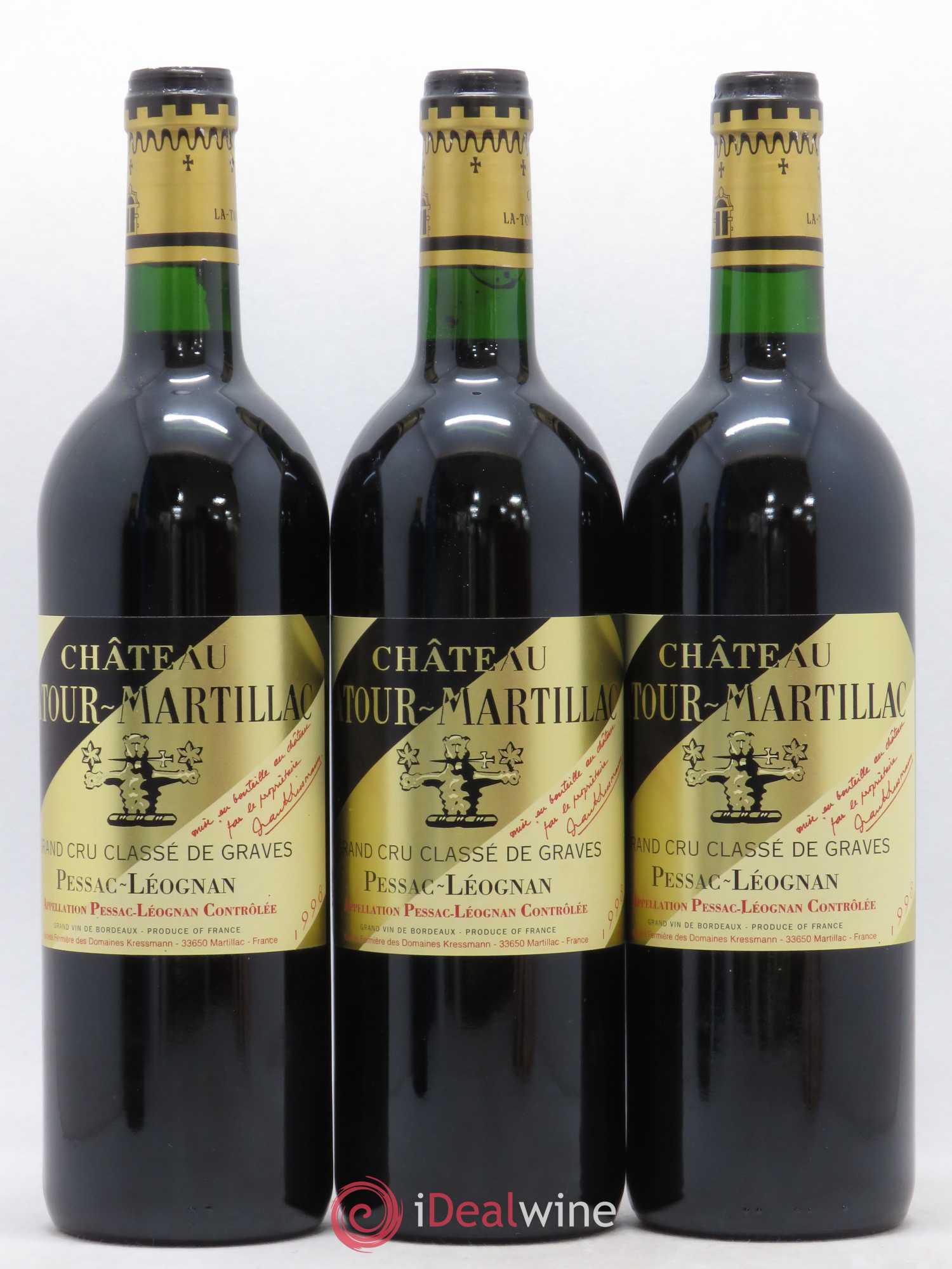 Château Latour-Martillac Cru Classé de Graves 1998 - Lot de 12 bouteilles - 1