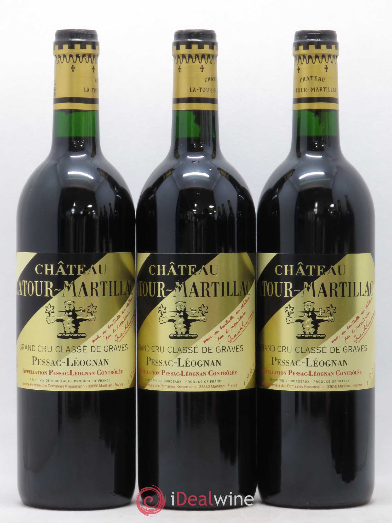 Château Latour-Martillac Cru Classé de Graves 1998 - Lot de 12 bouteilles - 2