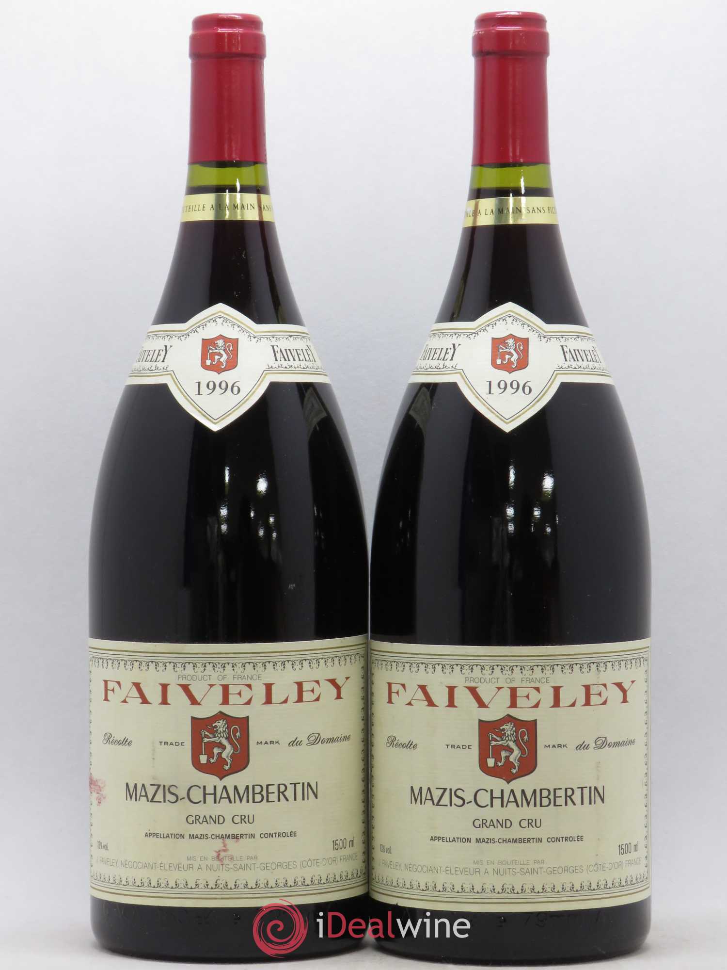 Mazis-Chambertin Grand Cru Faiveley 1996 - Lot de 2 magnums - 0
