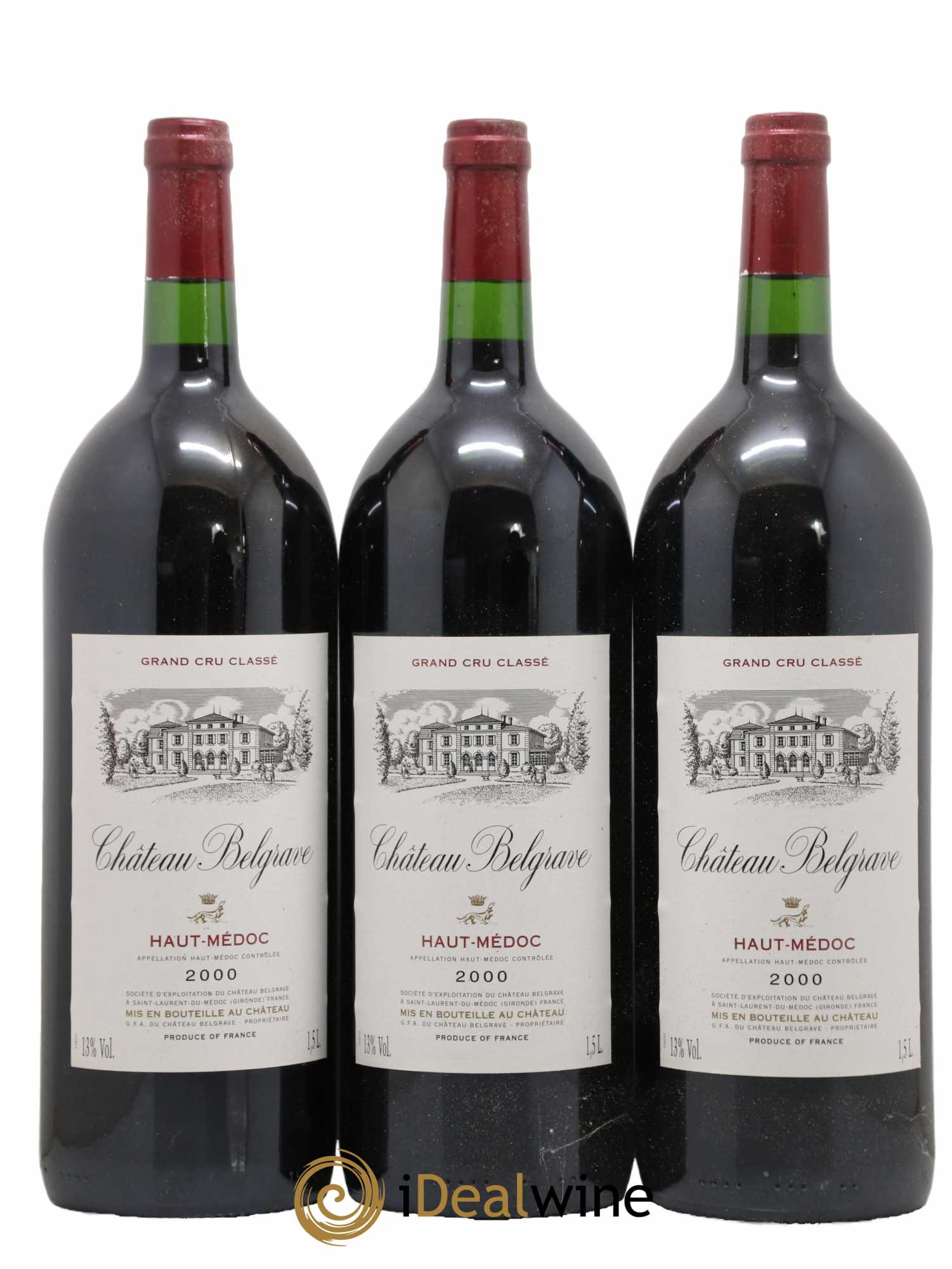 Château Belgrave 5ème Grand Cru Classé 2000 - Lot de 6 magnums - 2