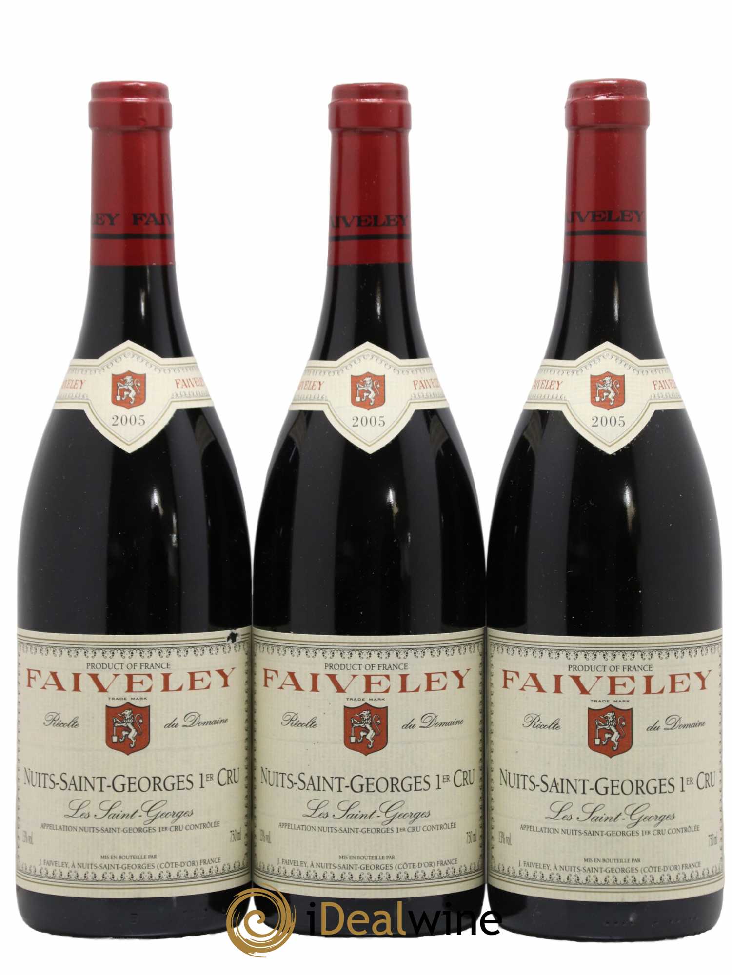 Nuits-Saint-Georges 1er Cru Les Saint-Georges Faiveley 2005 - Lot de 3 bouteilles - 0
