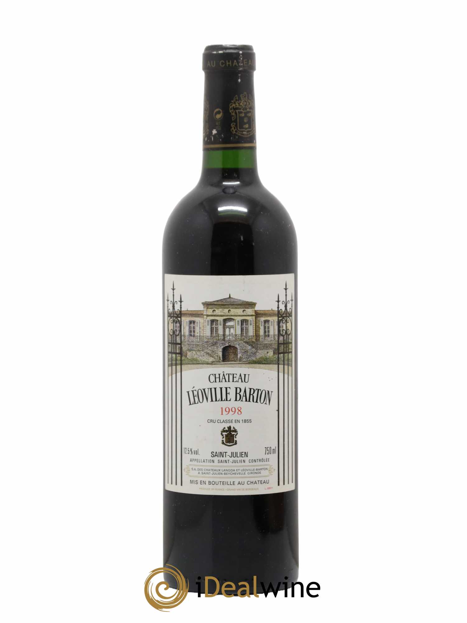 Château Léoville Barton 2ème Grand Cru Classé 1998 - Lot de 1 bouteille - 0