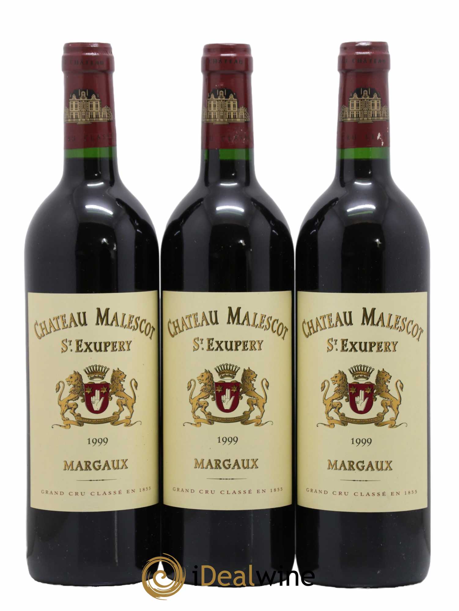 Château Malescot Saint-Exupéry 3ème Grand Cru Classé 1999 - Lot de 3 bouteilles - 0