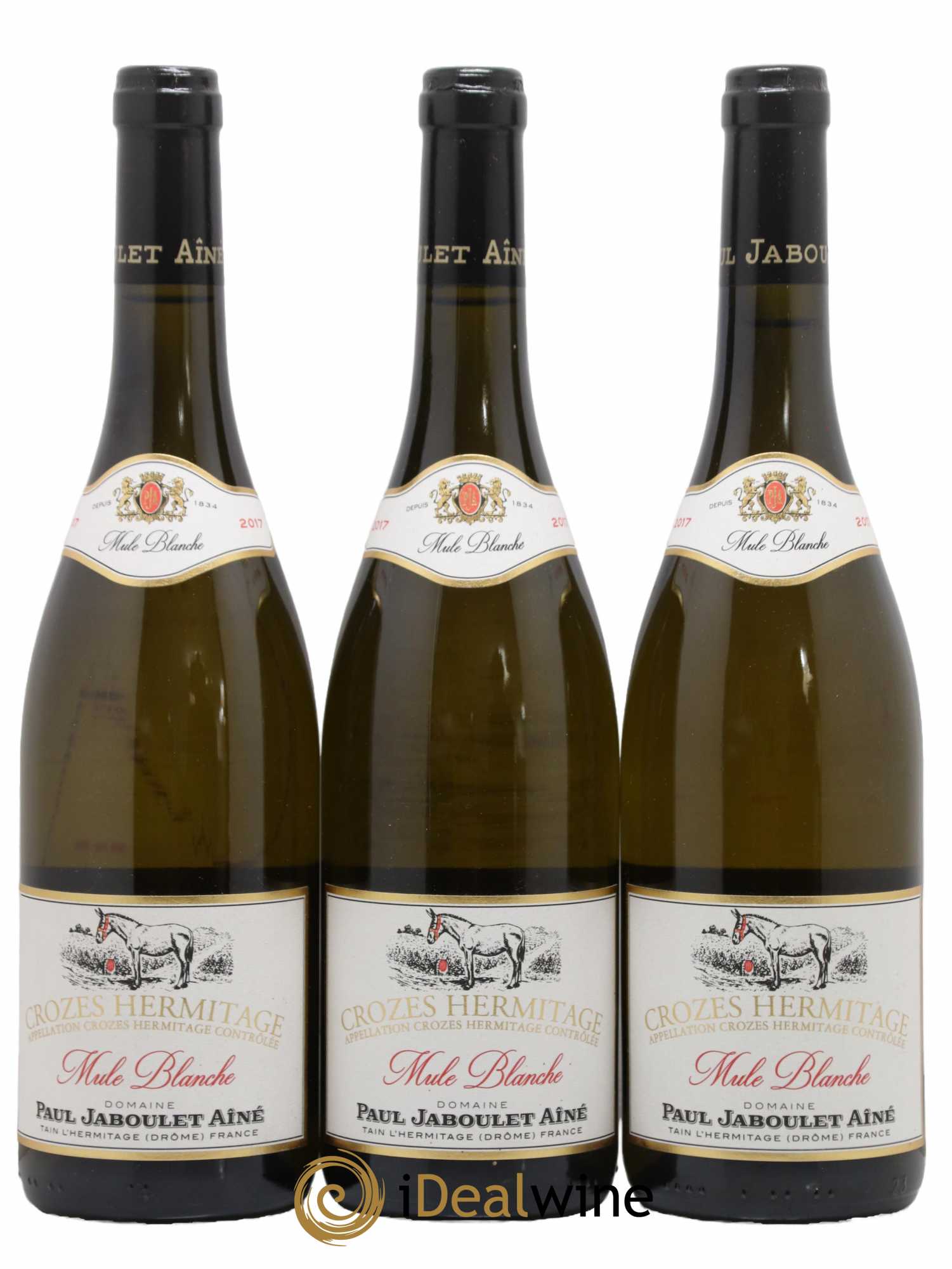 Crozes-Hermitage Mule Blanche Domaine Paul Jaboulet Aîne 2017 - Lot de 3 bouteilles - 0