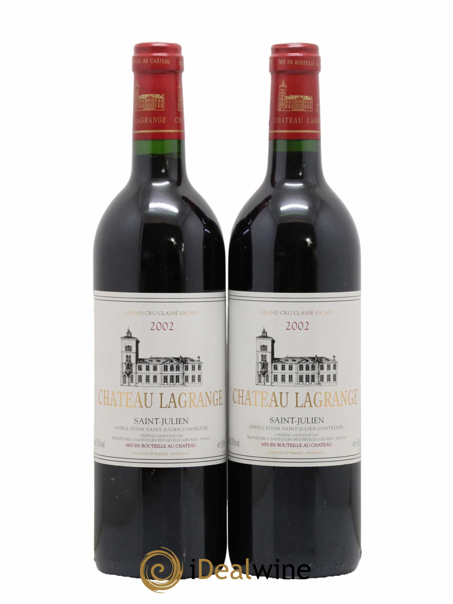 Château Lagrange 3ème Grand Cru Classé 2002 - Lot de 2 bouteilles - 0