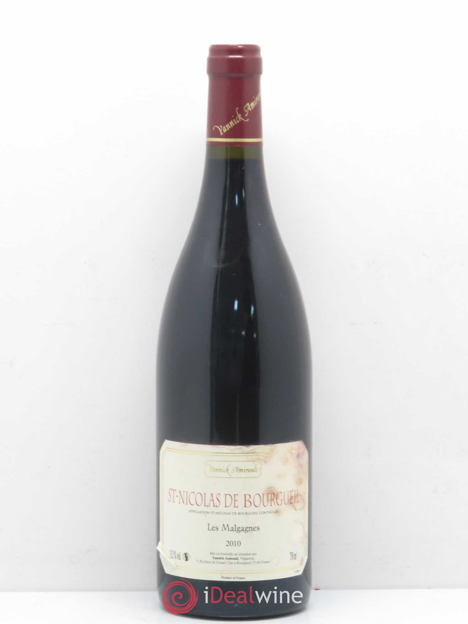 Saint-Nicolas de Bourgueil Les Malgagnes Yannick Amirault (Domaine) 2010 - Lot de 1 bouteille - 0