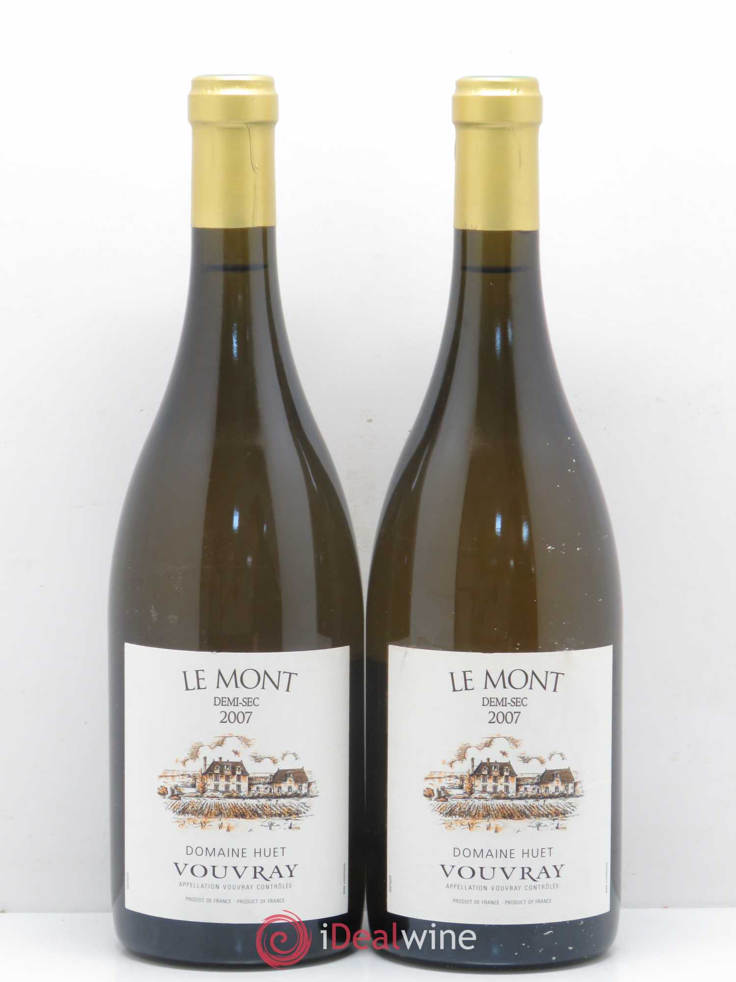 Vouvray Le Mont Demi-Sec Domaine Huet 2007 - Lot de 2 bouteilles - 0