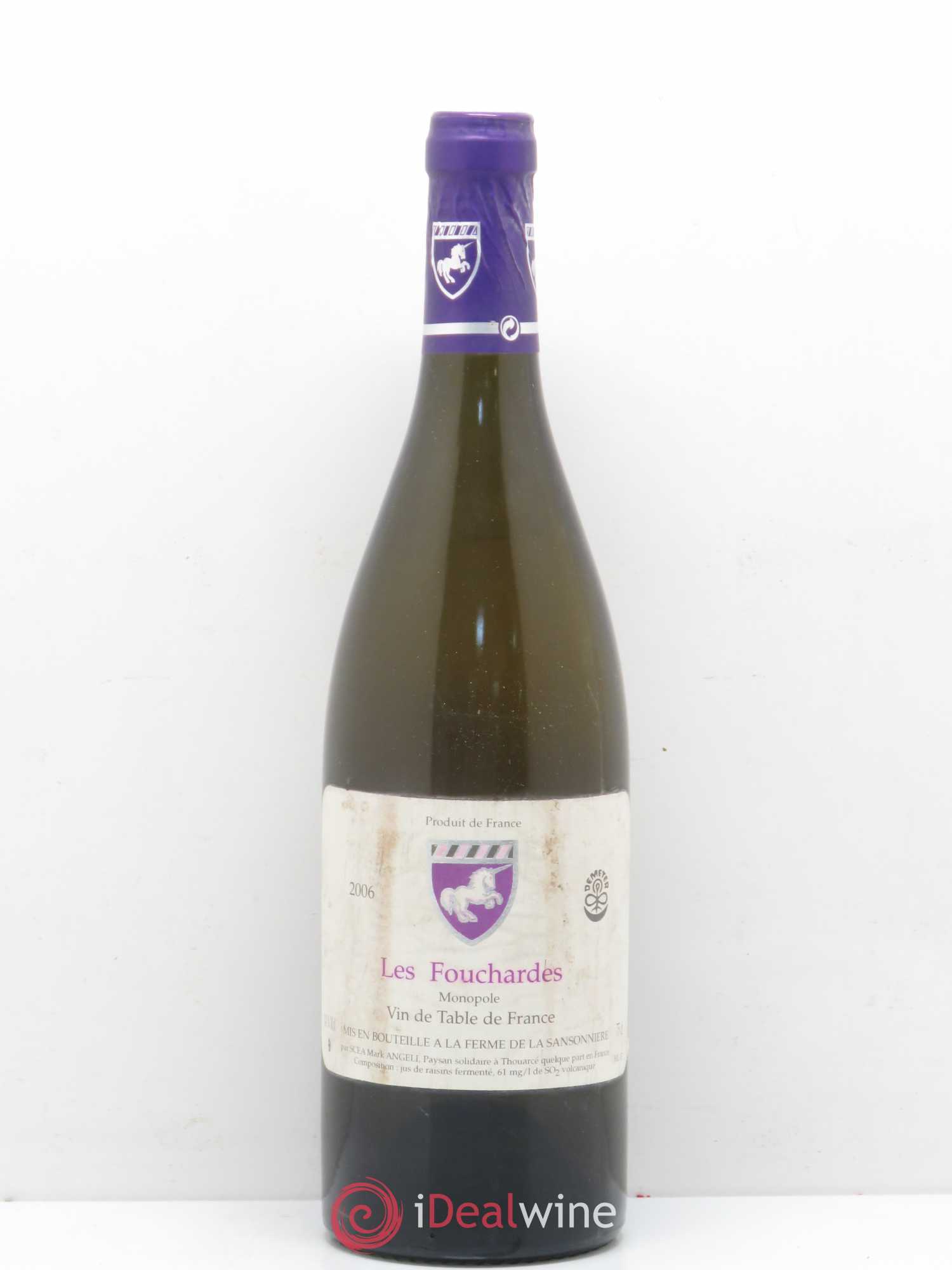 Vin de France Les Fouchardes Mark Angeli (Domaine) - Ferme de la Sansonnière 2006 - Lot de 1 bouteille - 0