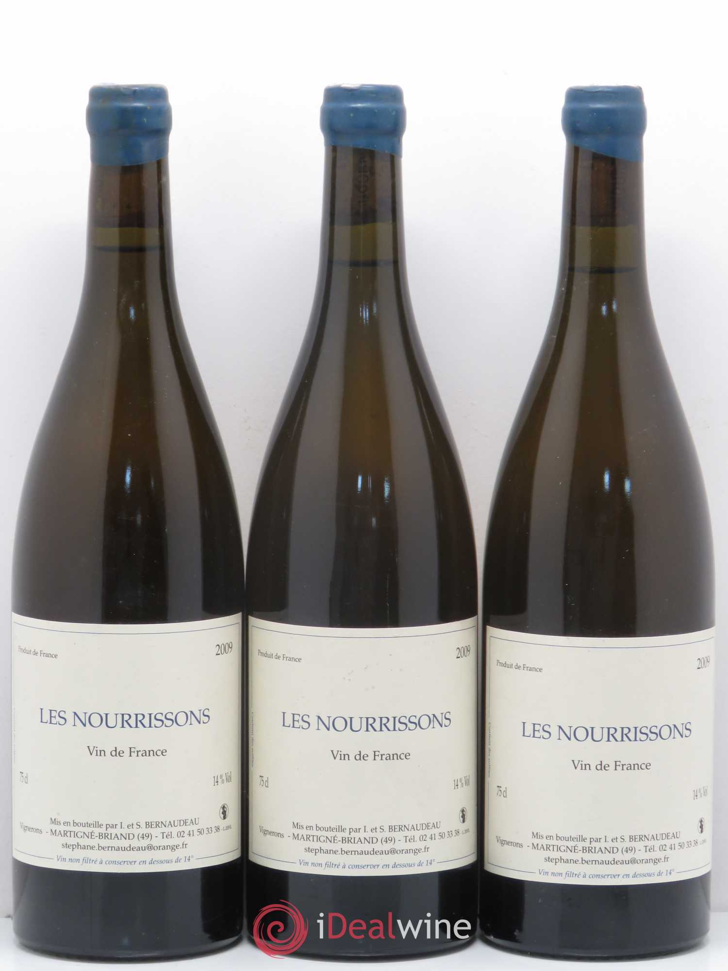 Vin de France Les Nourrissons Stéphane Bernaudeau 2009 - Lot de 3 bouteilles - 0