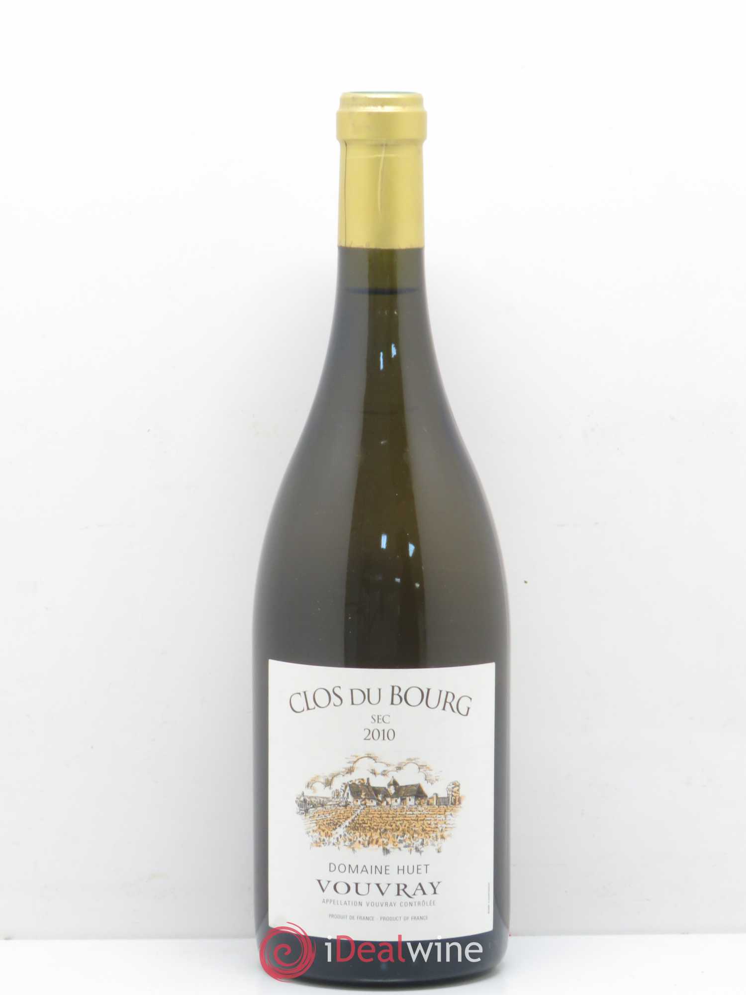 Vouvray Clos du Bourg Sec Domaine Huet 2010 - Lot de 1 bouteille - 0
