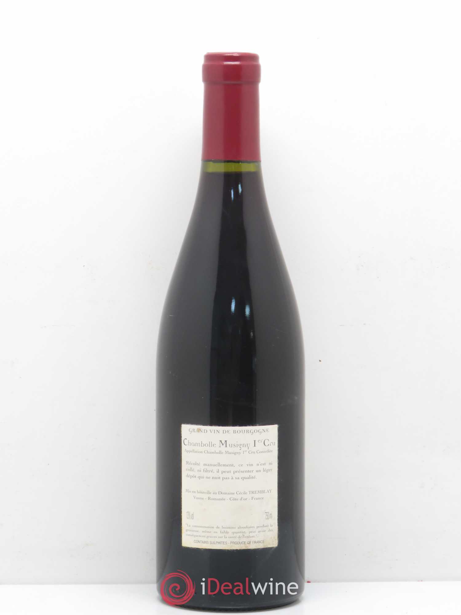 Chambolle-Musigny 1er Cru Les Feusselottes Cécile Tremblay 2008 - Lot de 1 bouteille - 1