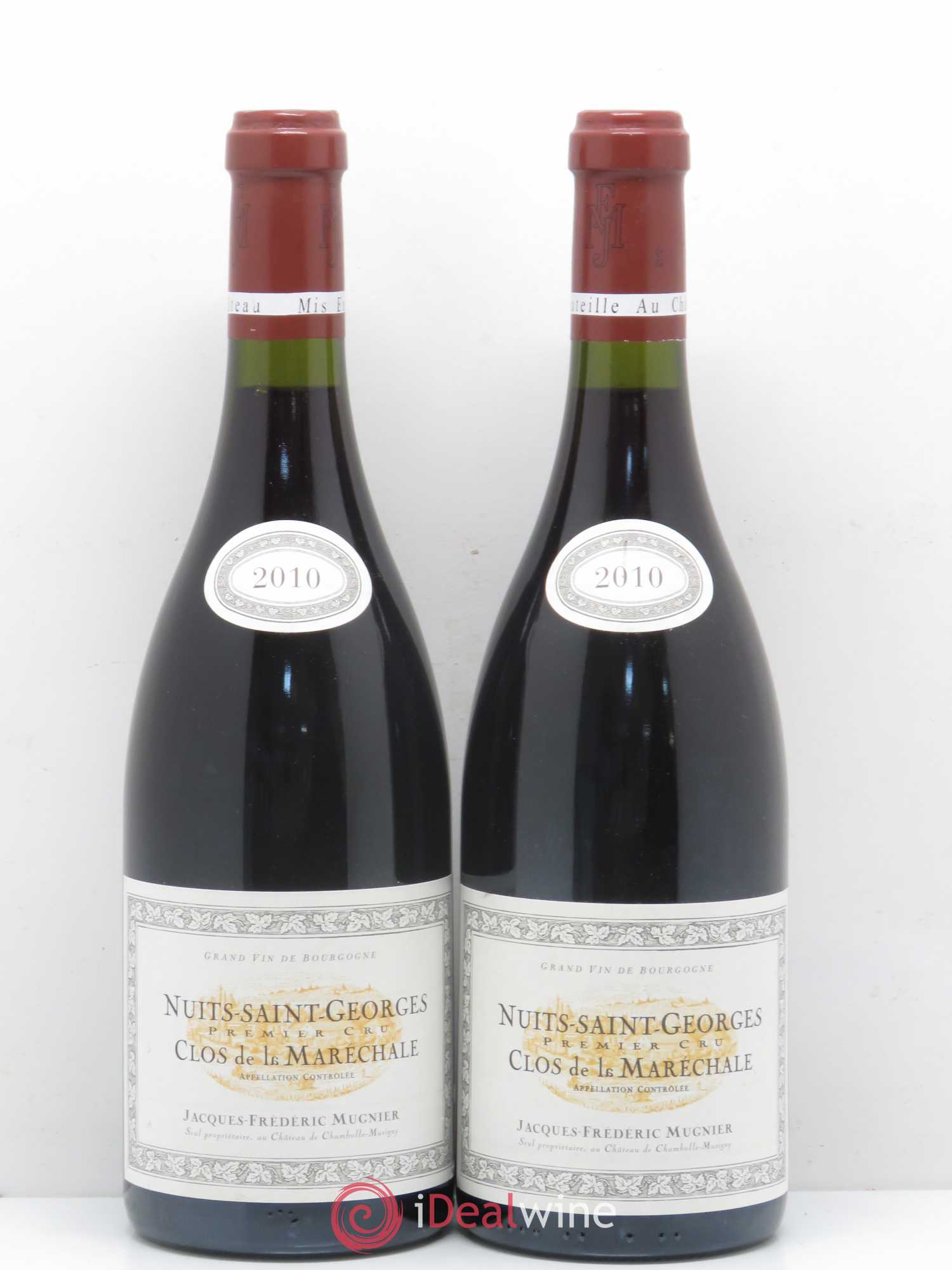 Nuits-Saint-Georges 1er Cru Clos de La Maréchale Jacques-Frédéric Mugnier 2010 - Lot de 2 bouteilles - 0