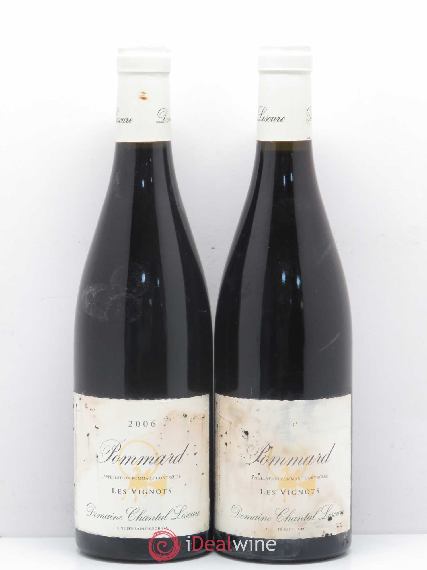Pommard Les Vignots Chantal Lescure 2006 - Lot de 2 bouteilles - 0