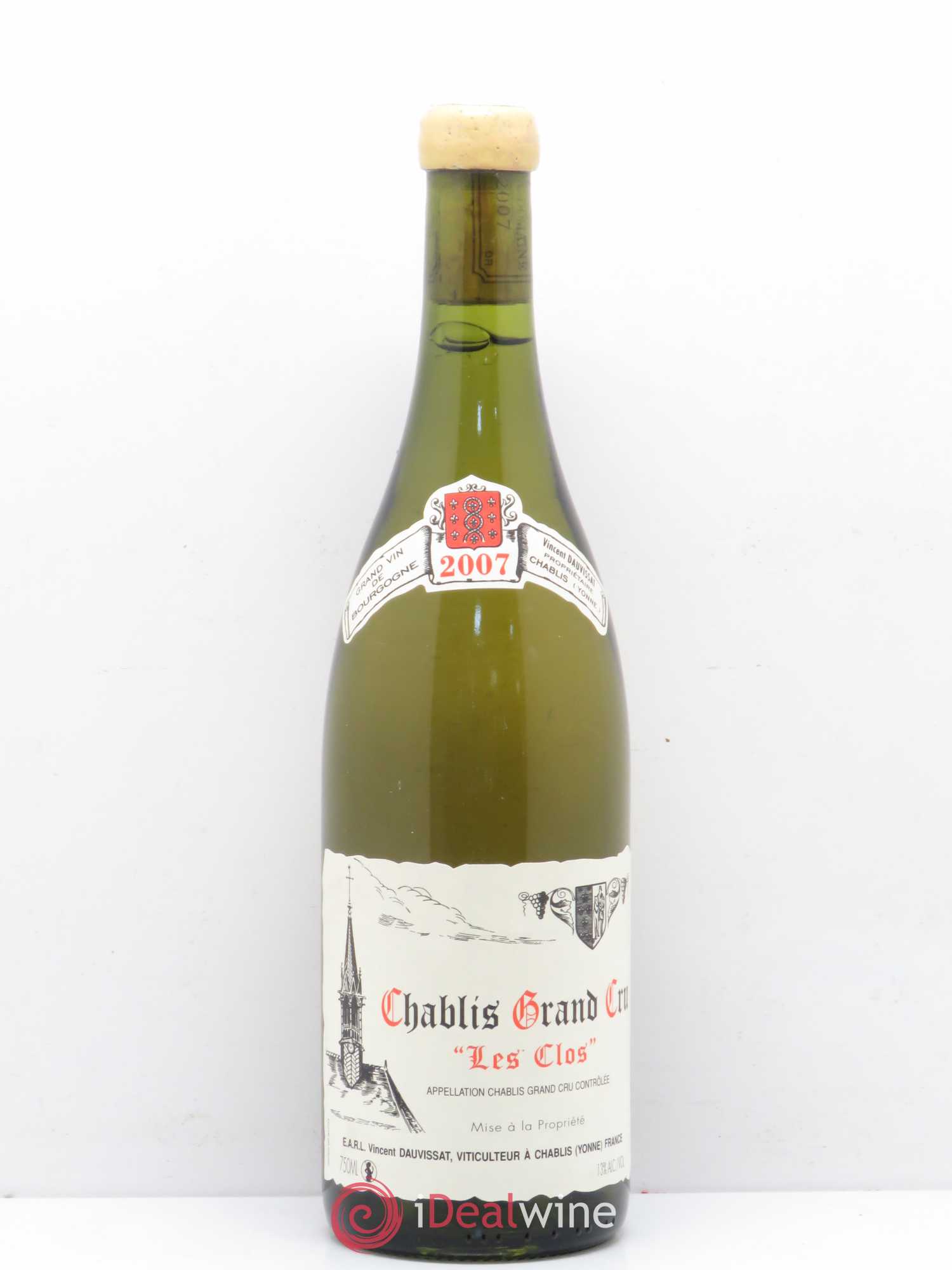 Chablis Grand Cru Les Clos Vincent Dauvissat (Domaine) 2007 - Lot de 1 bouteille - 0