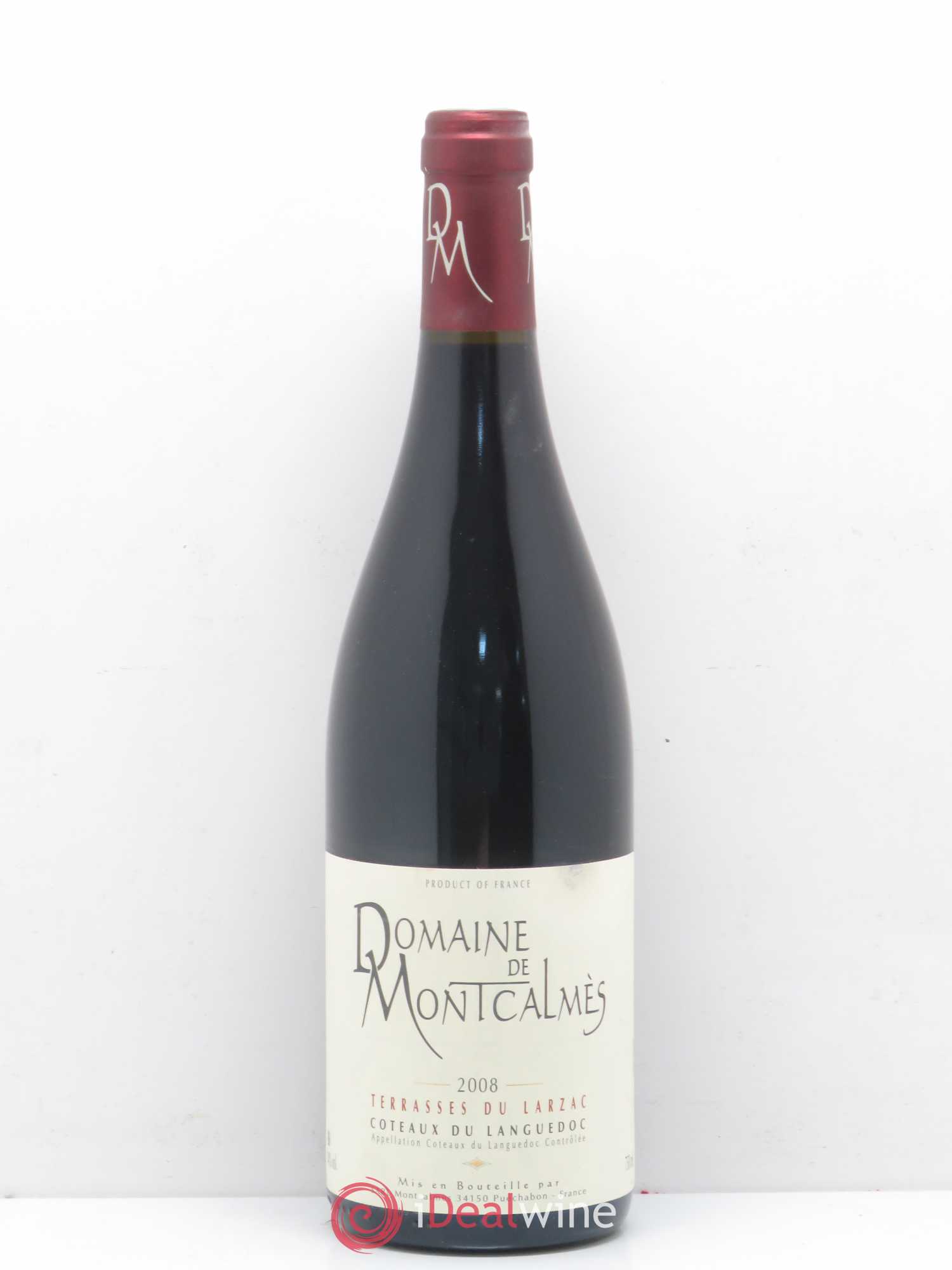 Terrasses du Larzac Domaine de Montcalmès Frédéric Pourtalié 2008 - Lot de 1 bouteille - 0