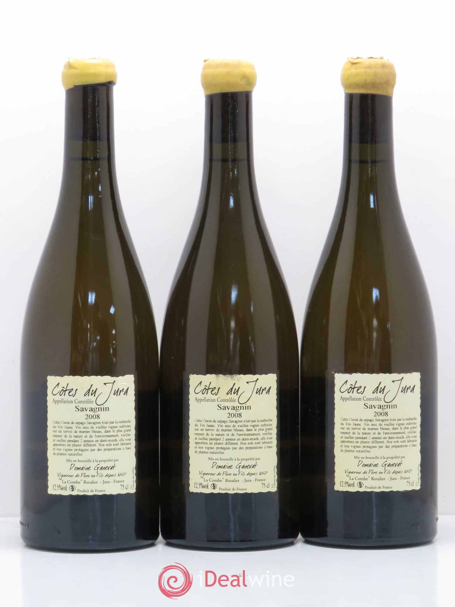 Côtes du Jura Les Chalasses Marnes Bleues Jean-François Ganevat (Domaine) 2008 - Lot de 3 bouteilles - 1
